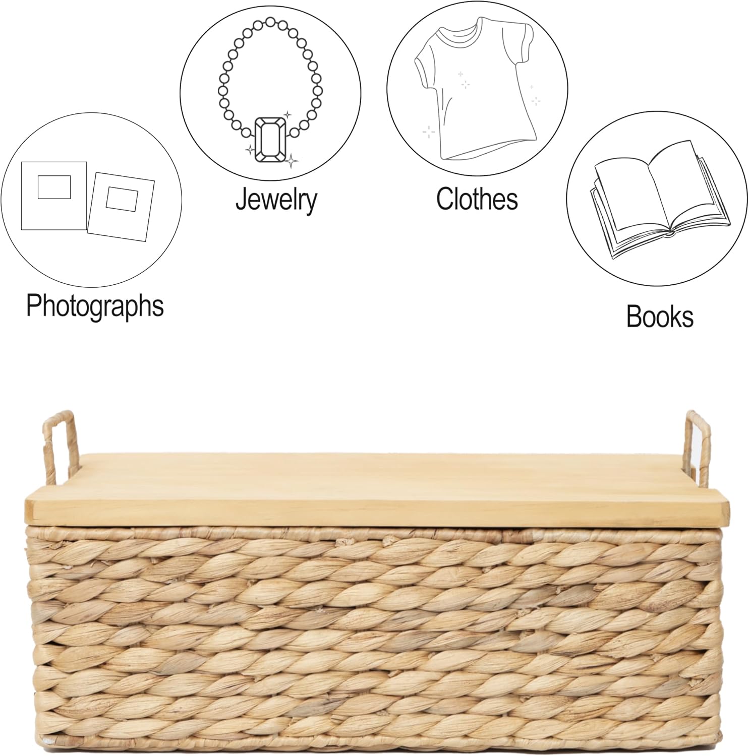 Functional Wicker Organizing Baskets / Small