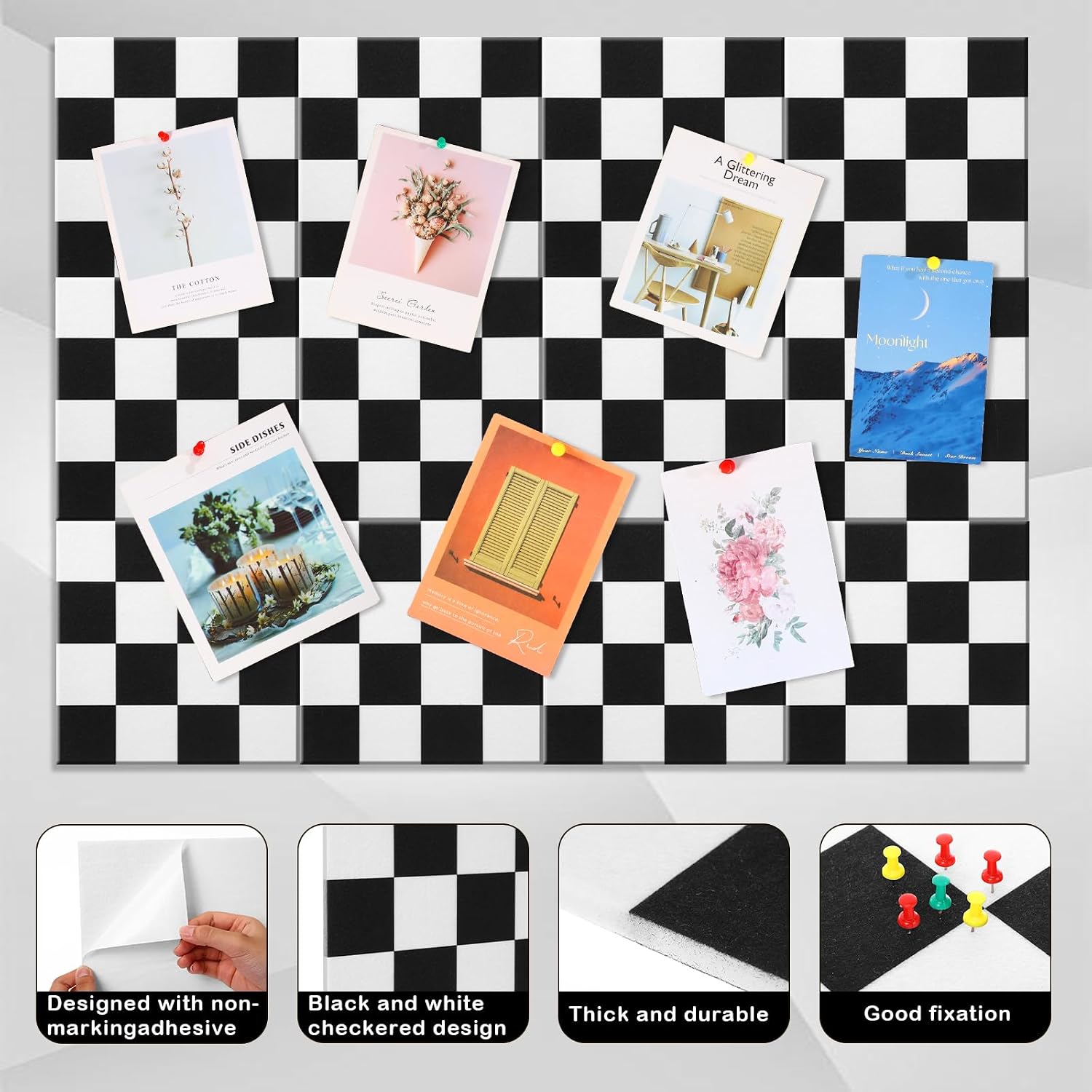 Felt Bulletin Board Tiles / 12 x 12 / Set of 12