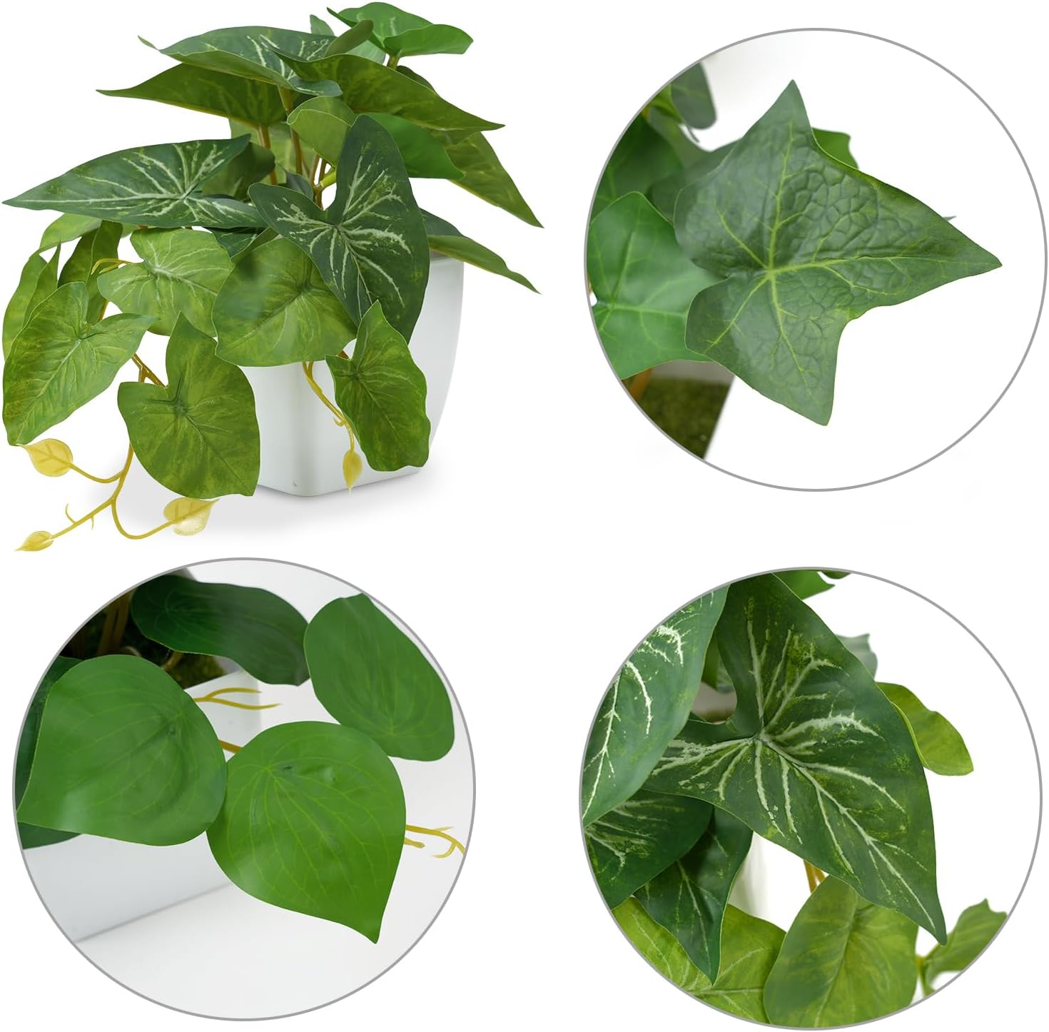Small Artificial Plants / White