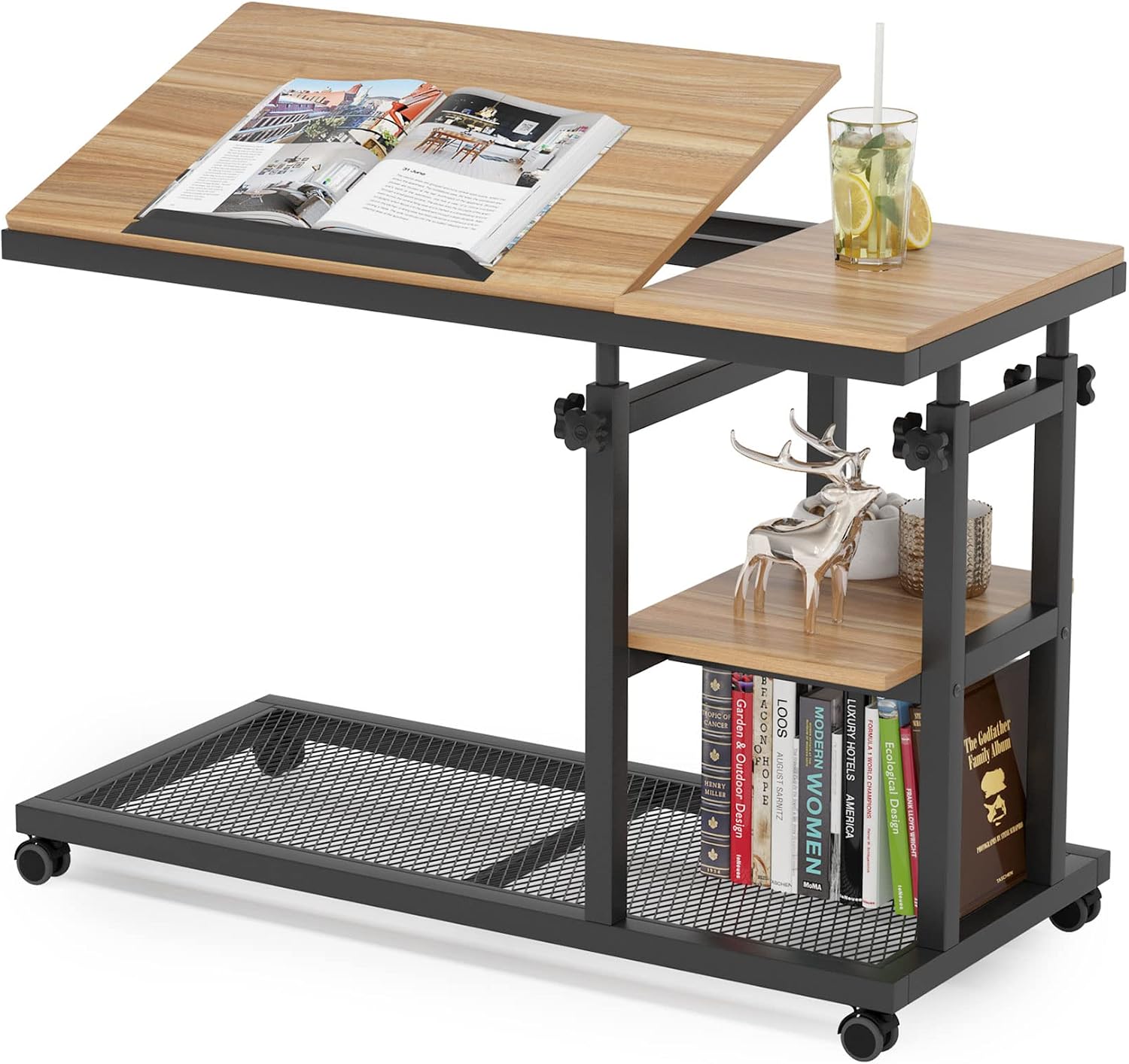 Tiltable Drawing Board / Black+oak