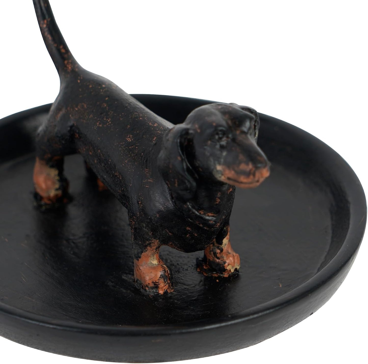 Resin Dachshund Jewelry Tray