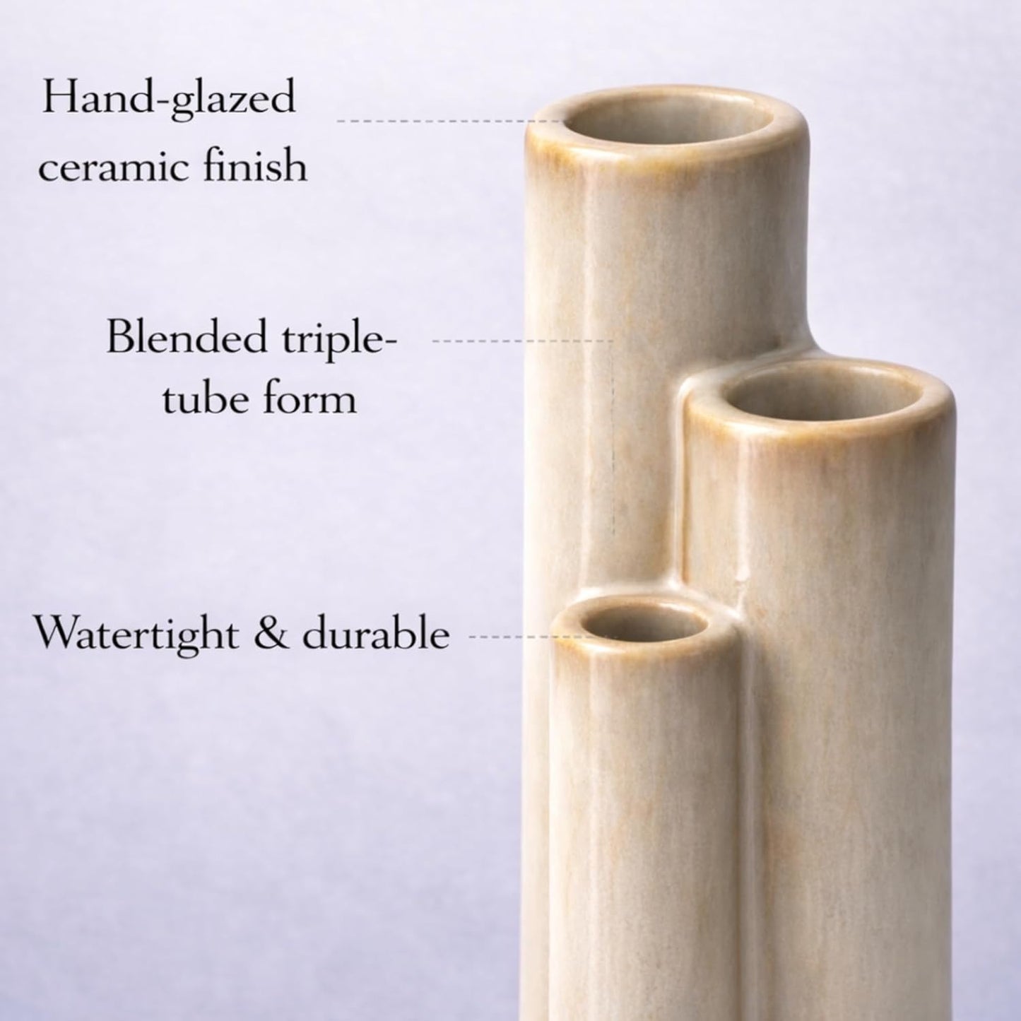 Sculptural Ceramic Vase / Ivory