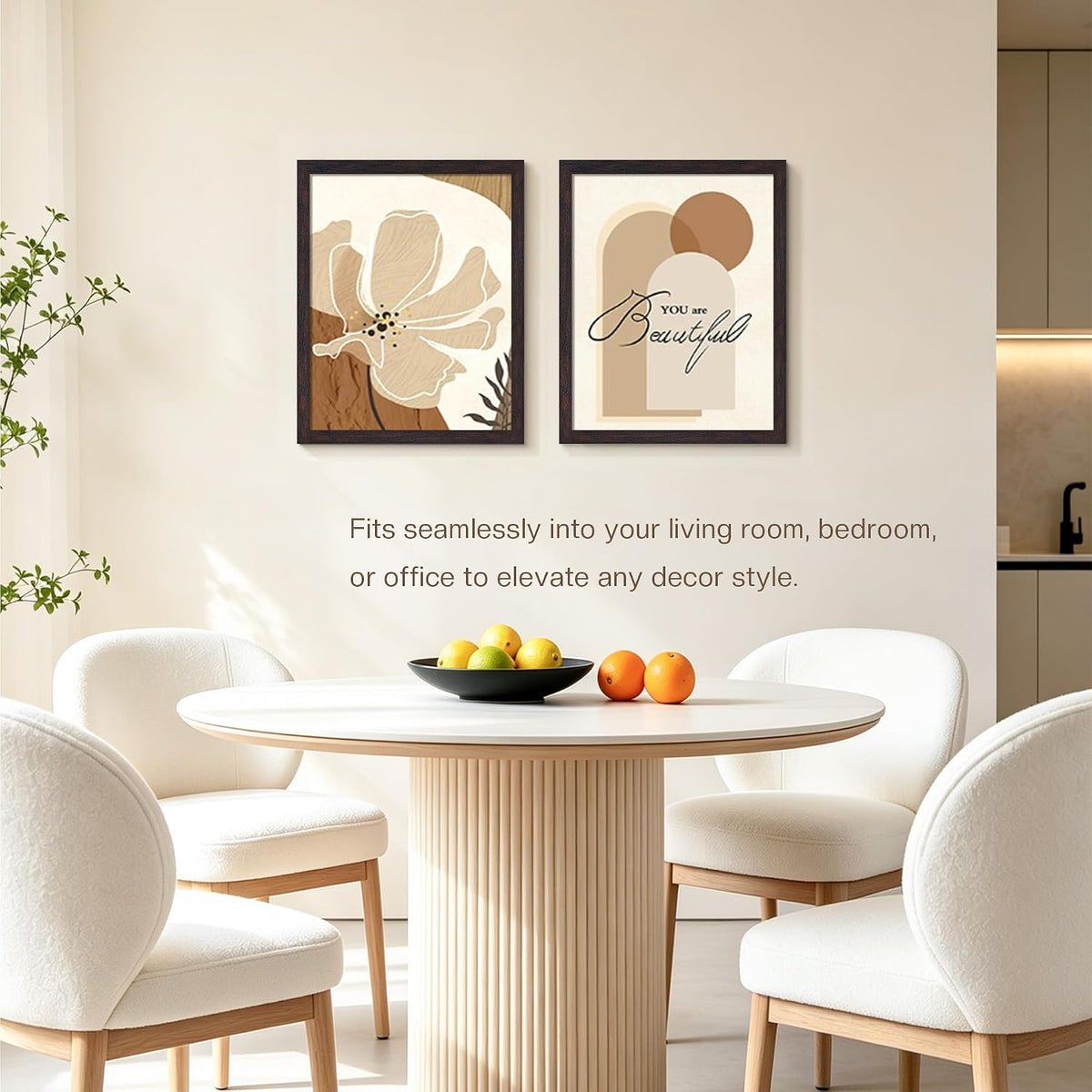 11x14 Picture Frame 3 Pack, Wall Mount & Tabletop Display, Walnut | Walnut Wood Grain, Clear Shatterproof Cover