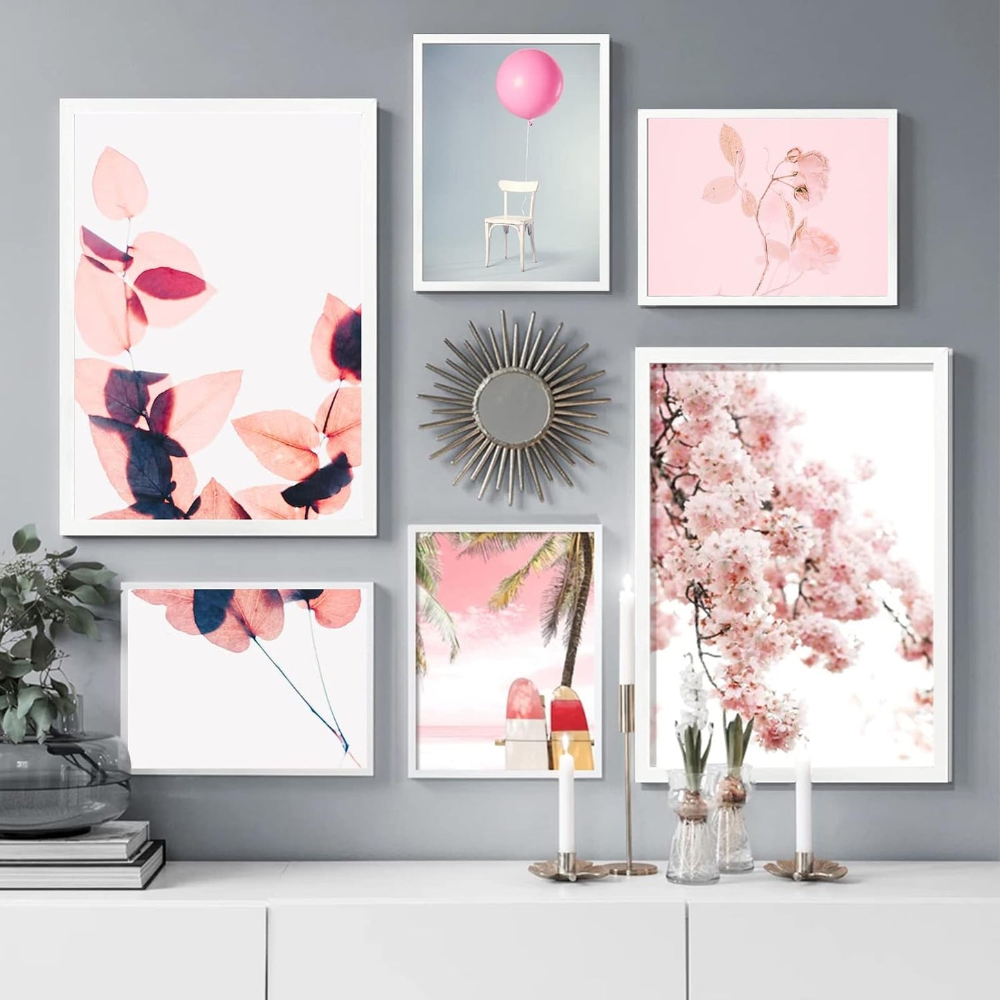18x24 Picture Frame Set of 4, White Gallery Wall Frames | Lightweight yet Sturdy with High-Clarity Panel, 18 x 24 Photo