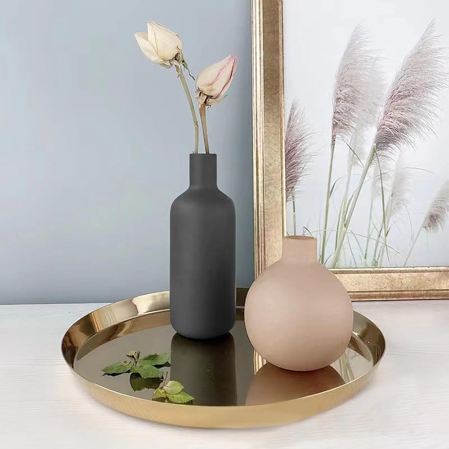 Ceramic Modern Farmhouse Vase / Multicolor