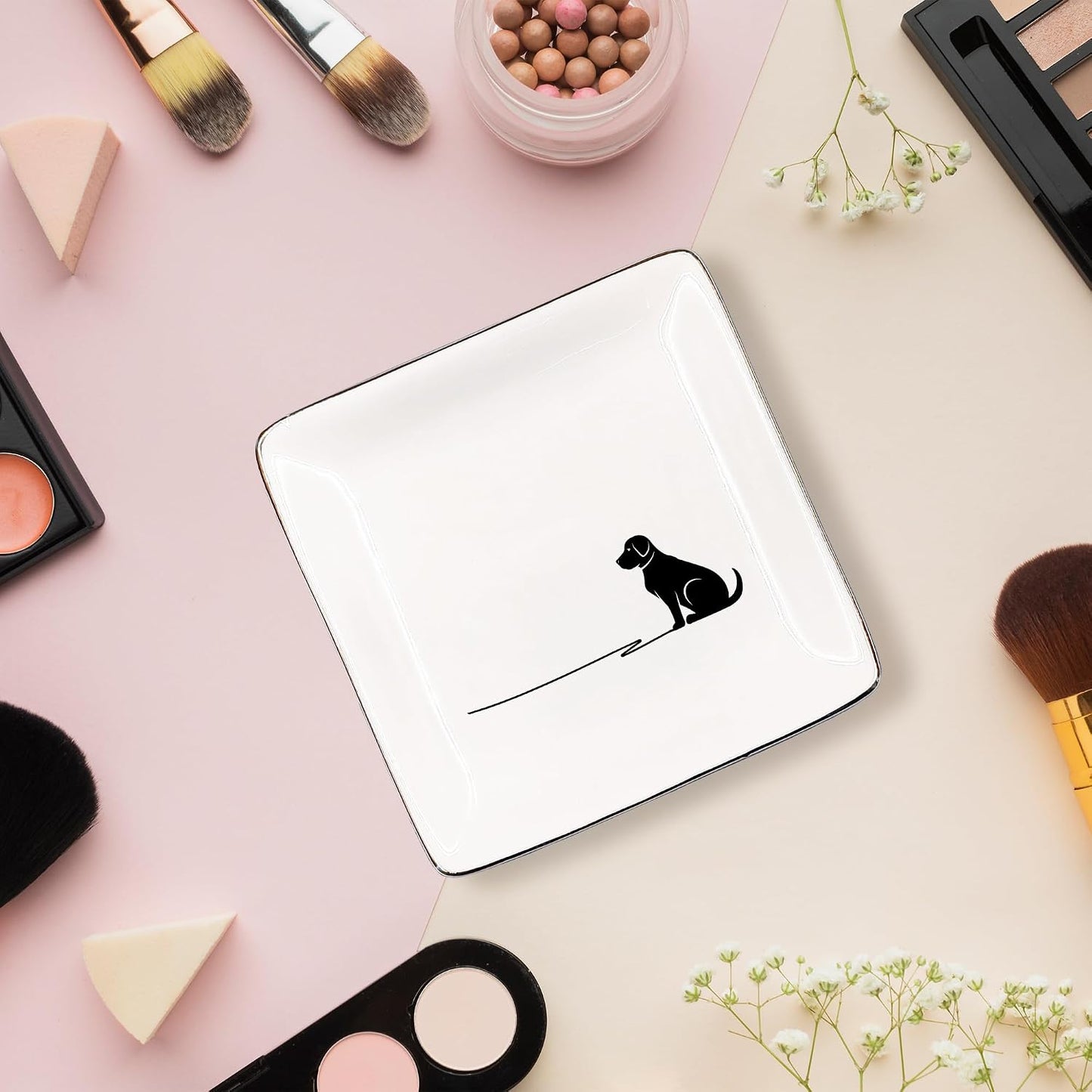 Ceramic Jewelry Tray for Rings & Earring / Labrador