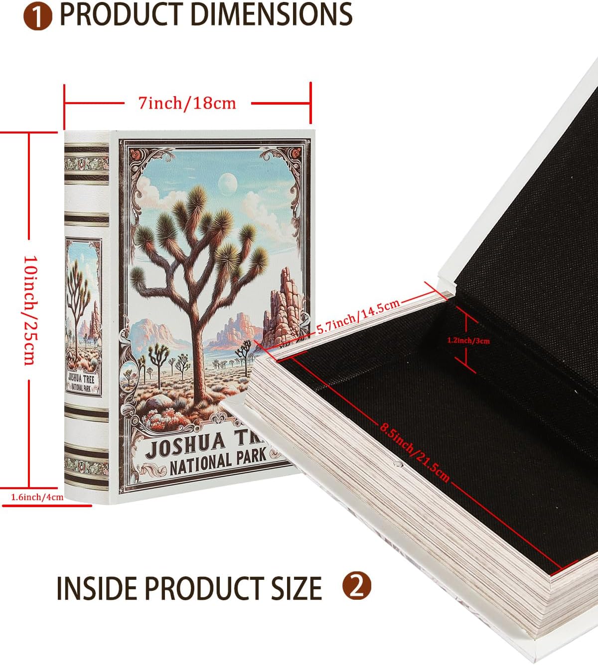 Vintage Faux Book Boxes / Joshua Tree