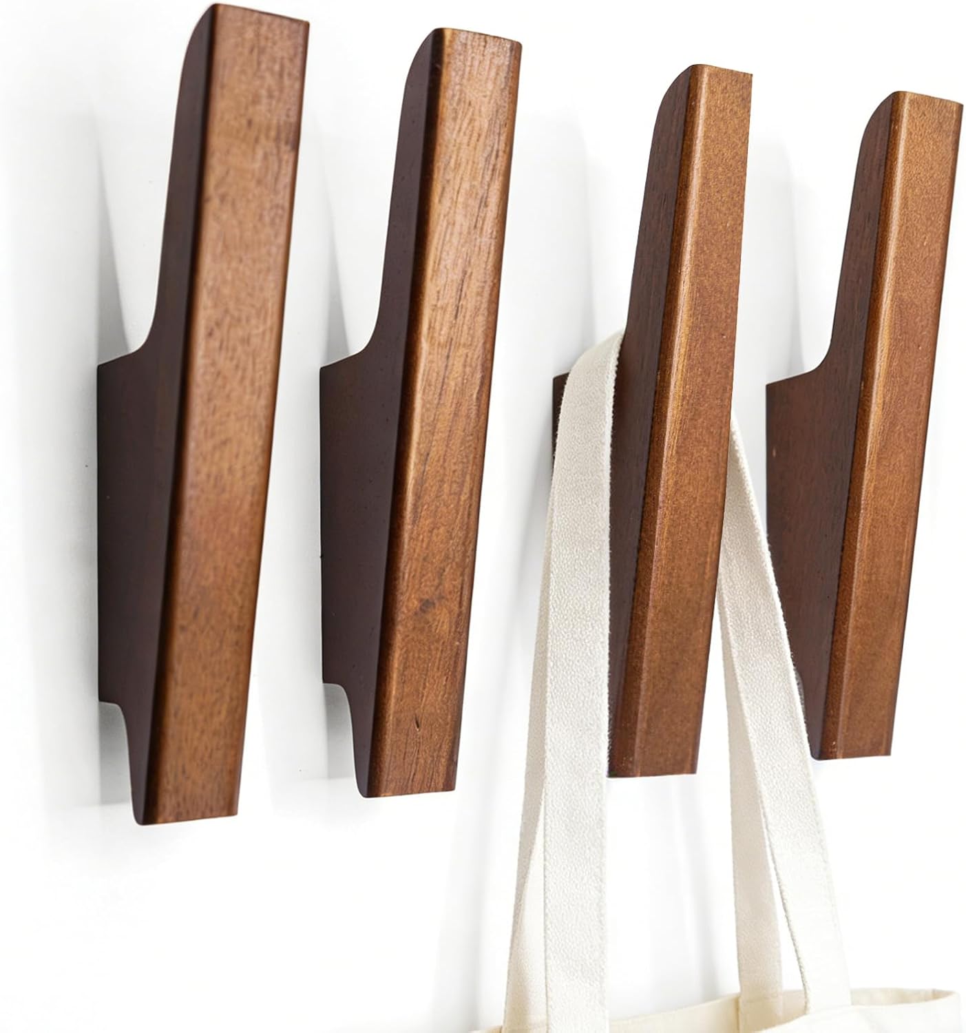 QUOGA Wood Wall Hooks / Walnut Wood