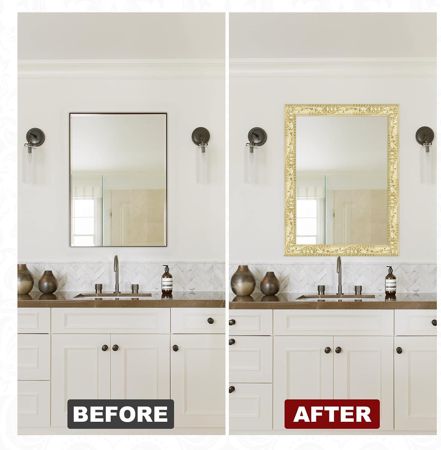 Molding Trim Wall Trim / 1.4 x 19.7 / Ft / Champagne Gold