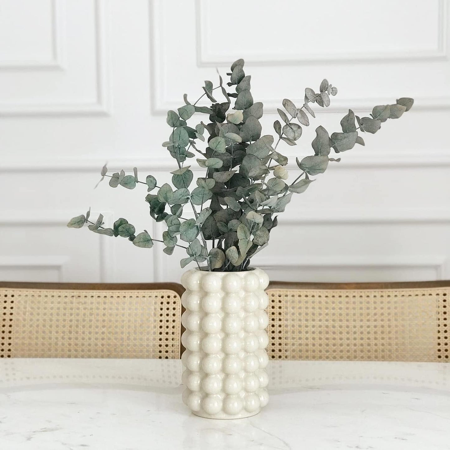 Ceramic Vase for Boho Decor / Beige / Large