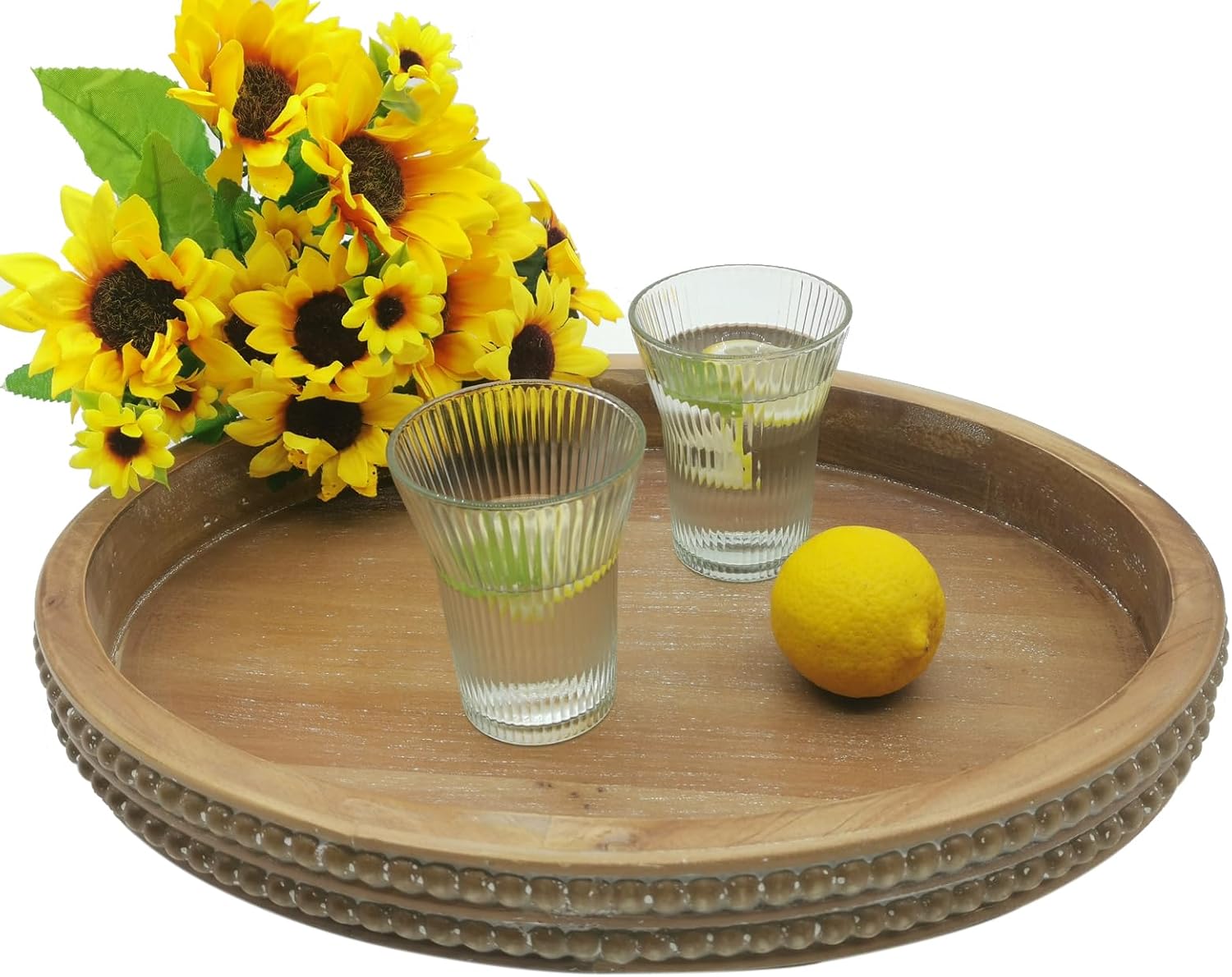 Oval Wooden Tray / Brown
