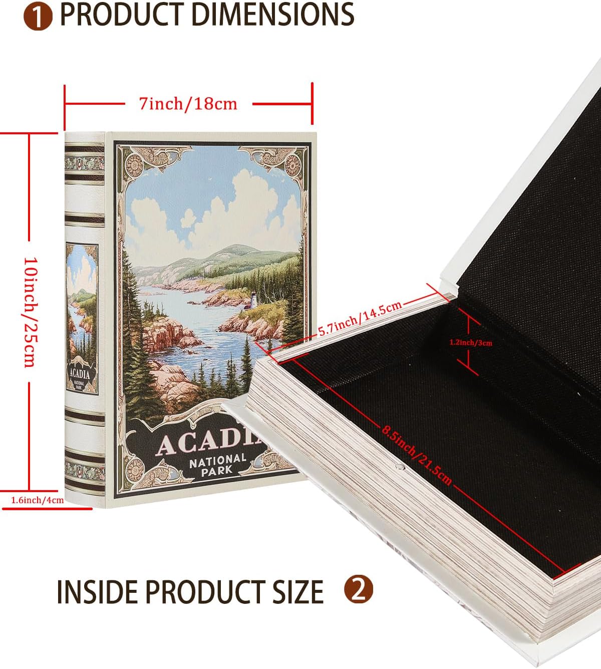 Vintage Faux Book Boxes / ACADIA