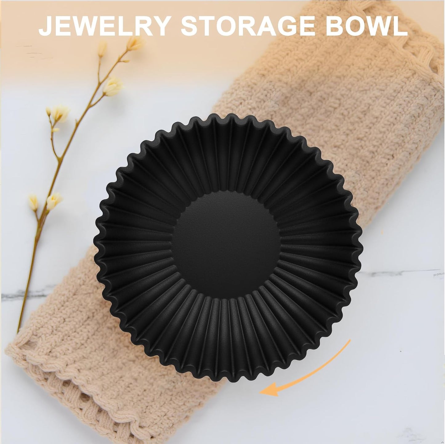 Small Decorative Bowl / Black / 8.65 Inch