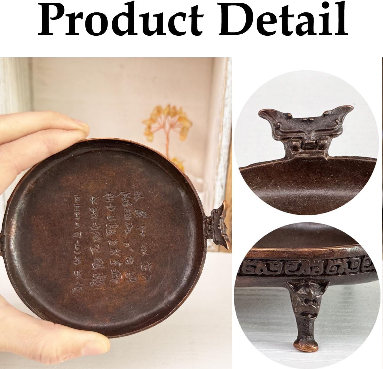 Mini Vintage Jewelry Trays Pillar Candle Pedestal Dish Holder for Rings