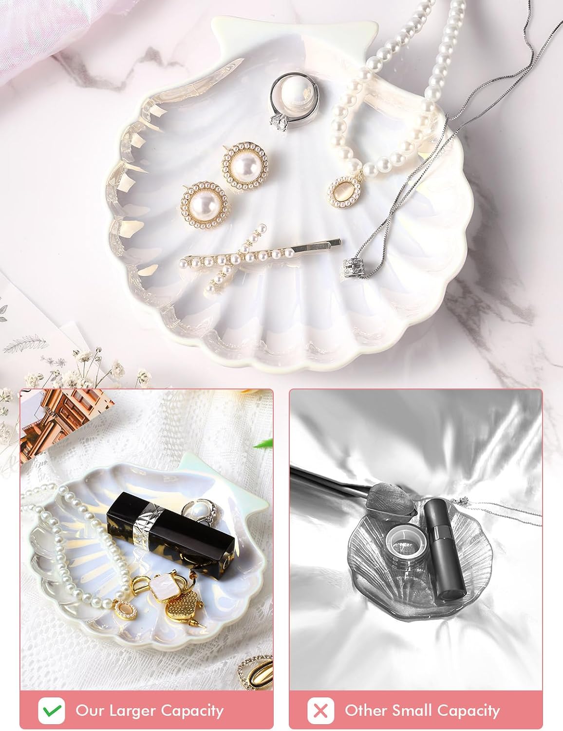 Shell Jewelry Tray / Shell White