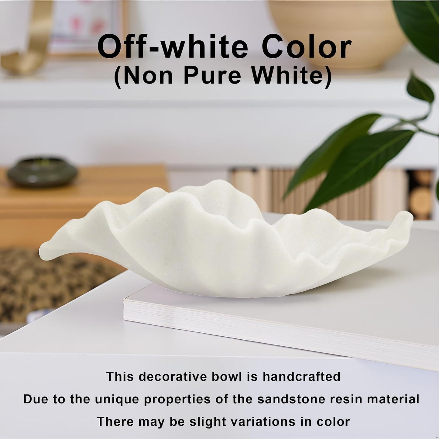 Smal Decorative Bowl / Off-white / 9.8" Small