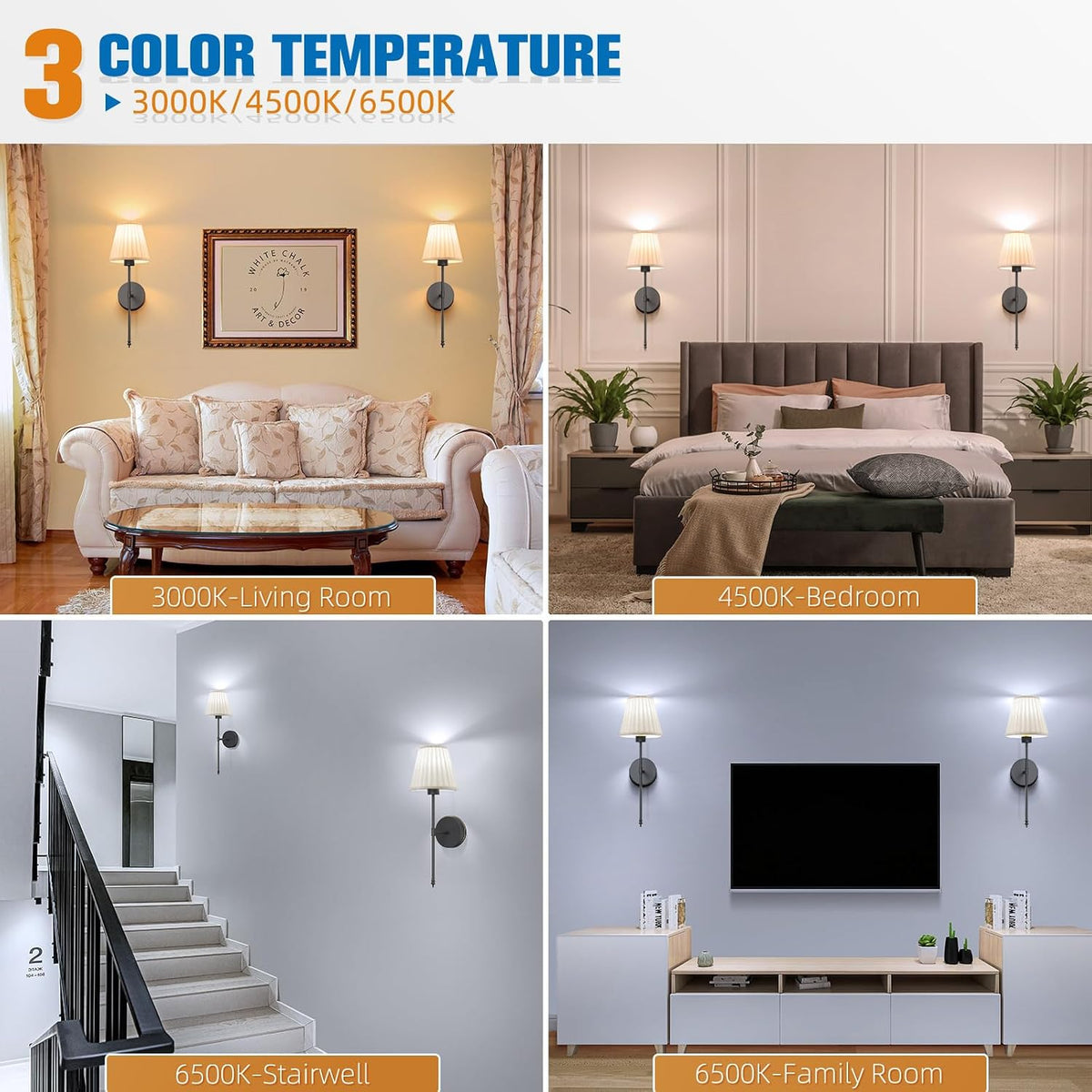 19.9 inch Battery Operated Wall Sconce Set of 2,Beige Black Rechargeable Wall Lights with 5200mAh Dimmable Bulbs and