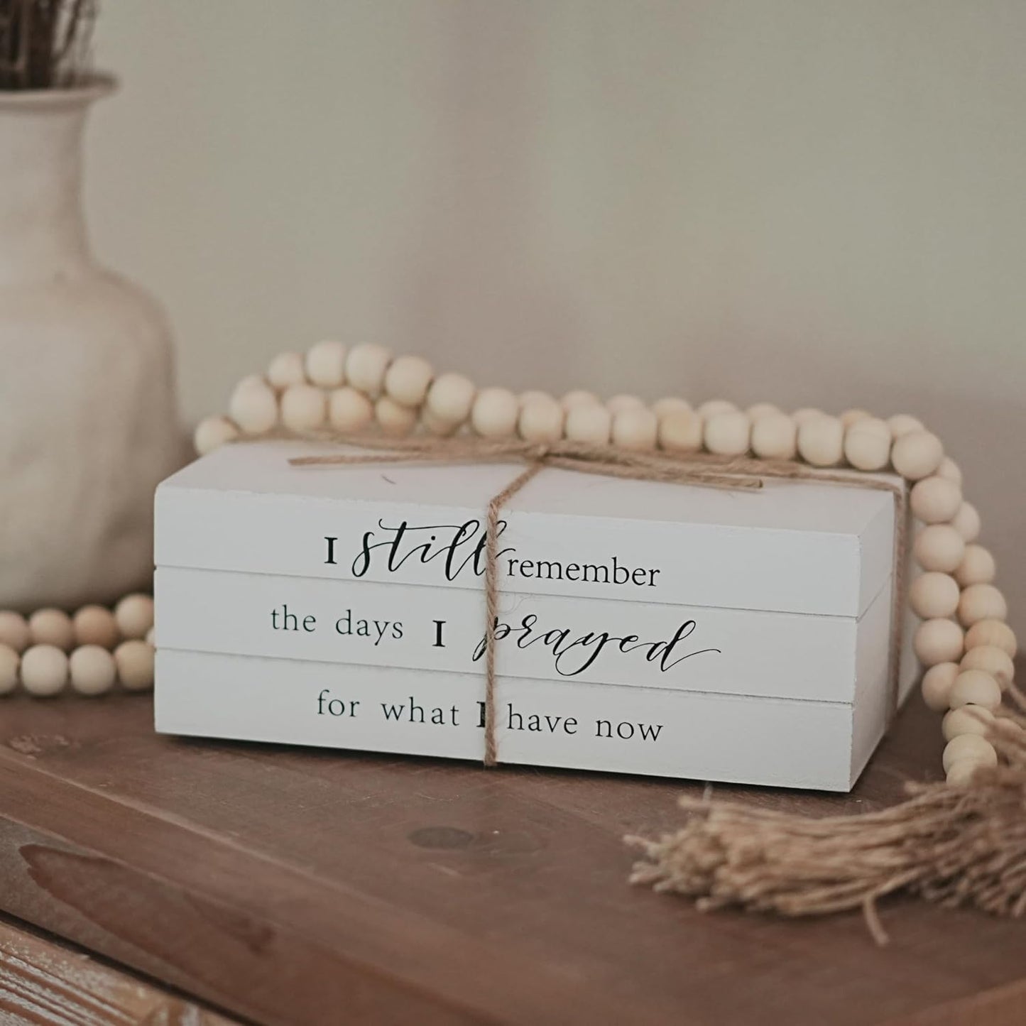 Wooden Faux Book for Decoration / I Still Remember The Days
