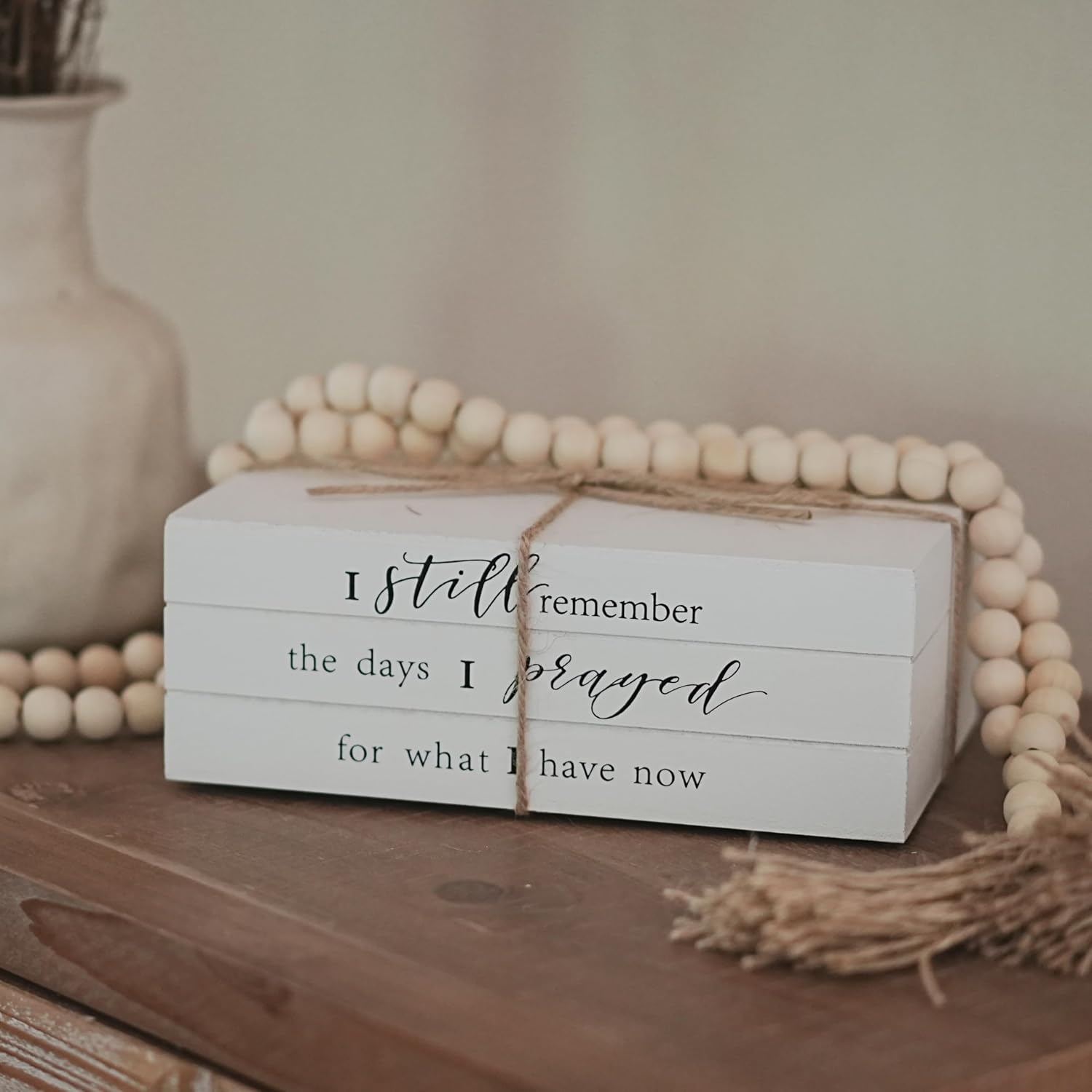 Wooden Faux Book for Decoration / I Still Remember The Days