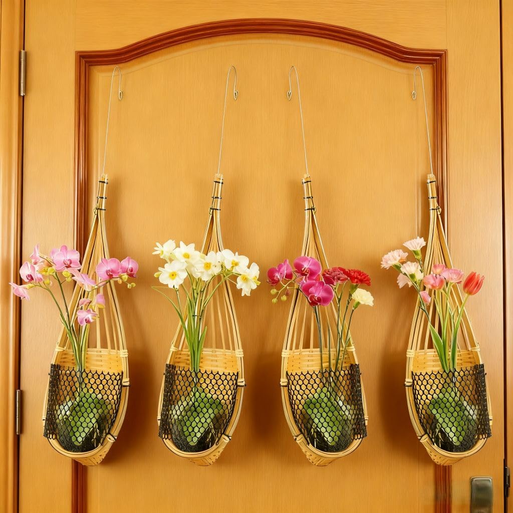 SatisJoy Orchid Hanging Planter / Brown / 5 Inch