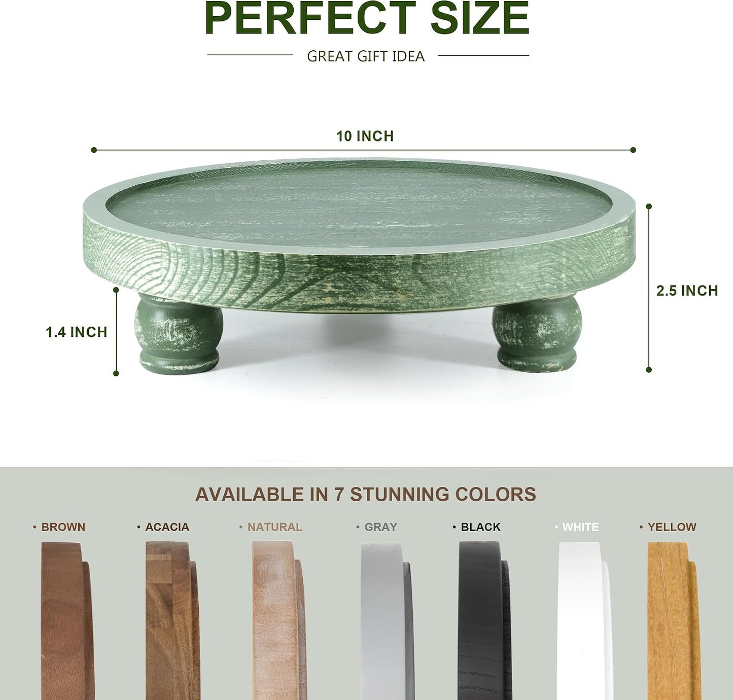 Round Pedestal Stand / Green
