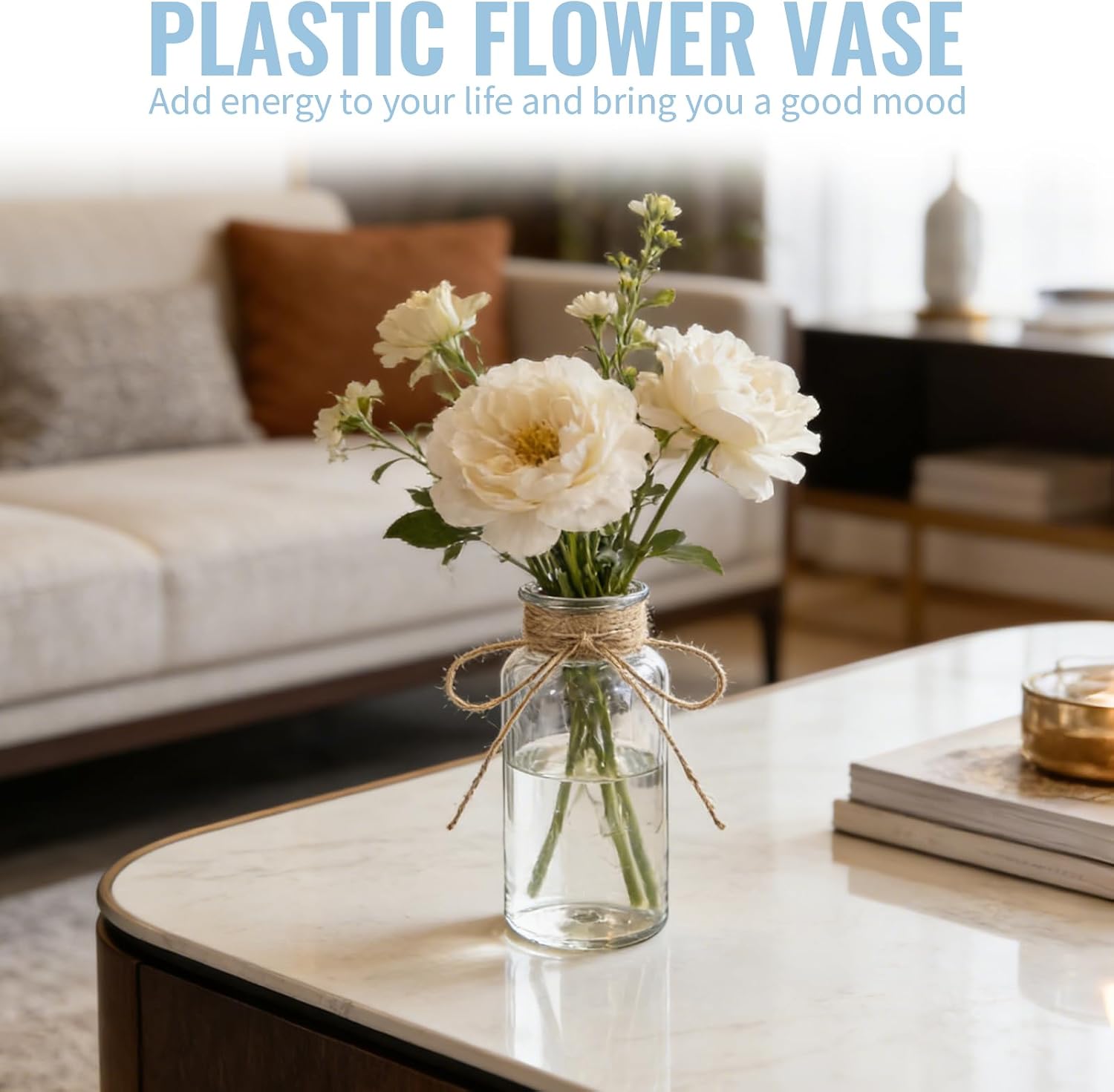 Mini Bottle Vase / Clear / Set of 20