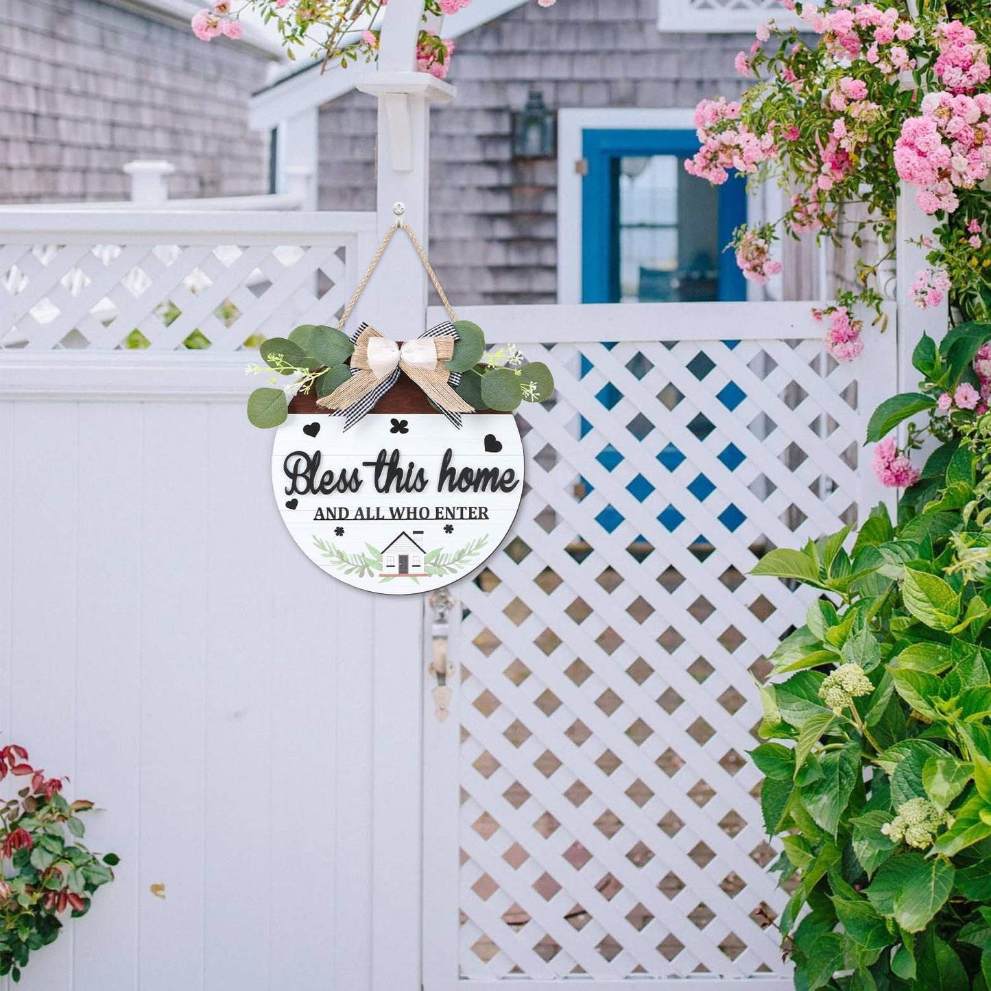 Rustic Farmhouse Wall Signs / Bless The Home