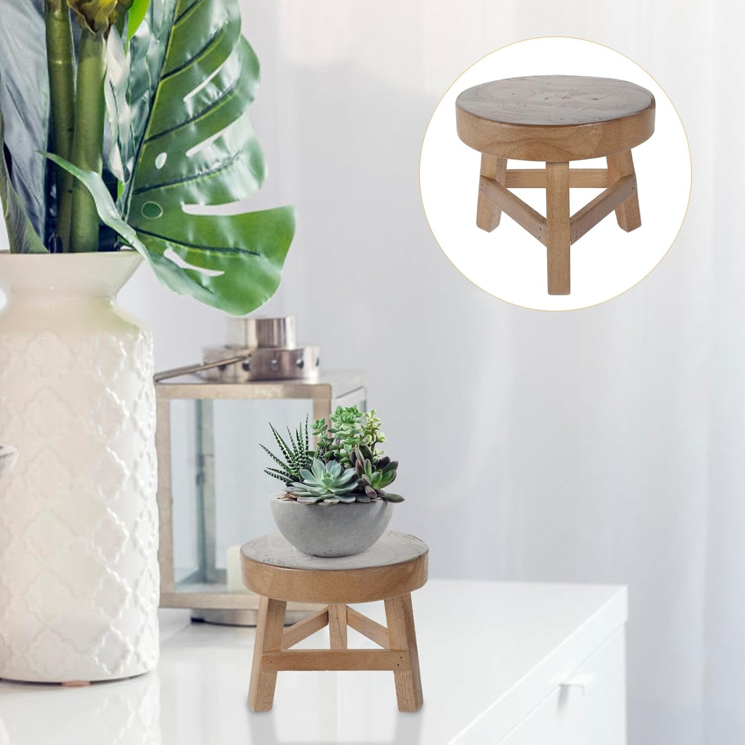 Mini Wooden Stool Display Stand