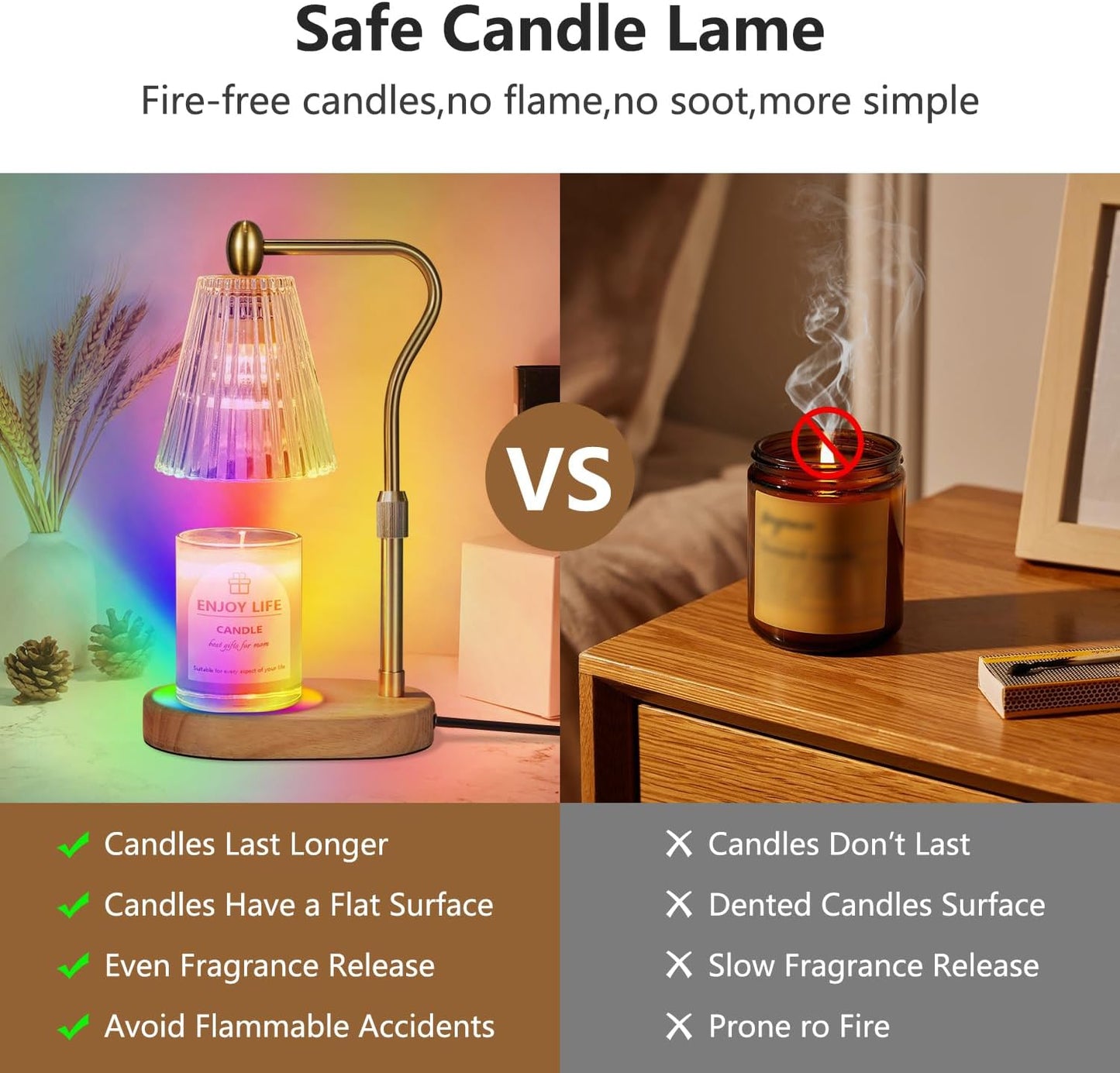 Candle Warmer Lamp / Amber