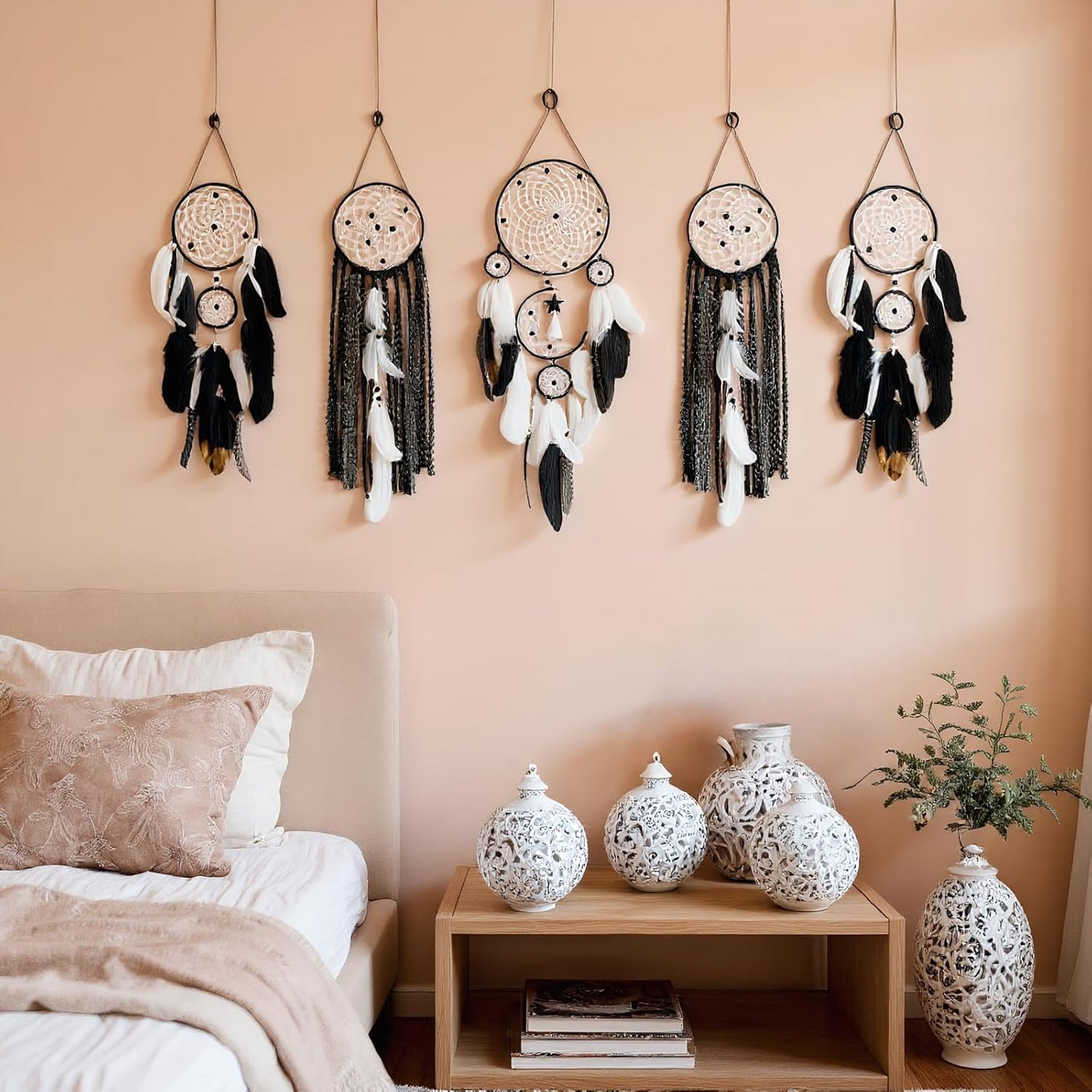 Large Boho Dream Catcher / Floral