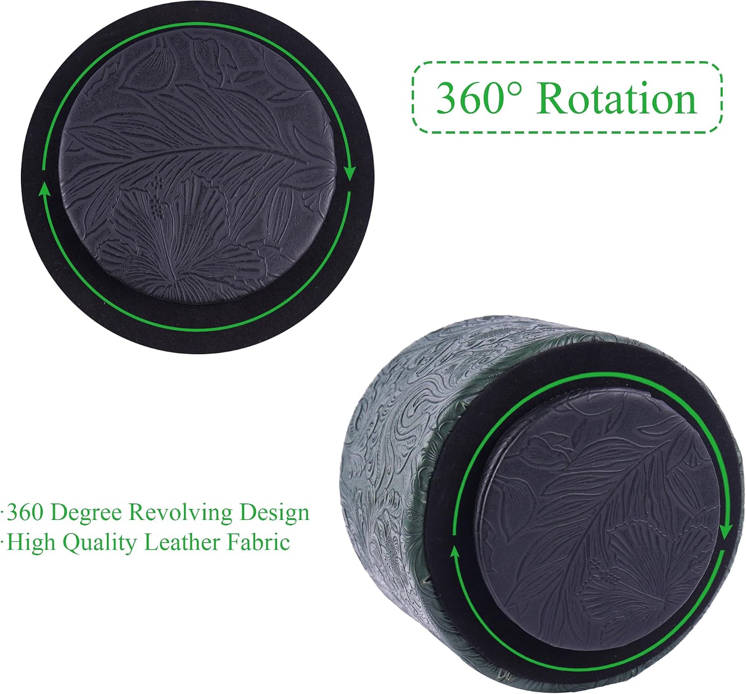 Remote Control Holder / 1-carved Cooper Green / 360 Degree Rotation