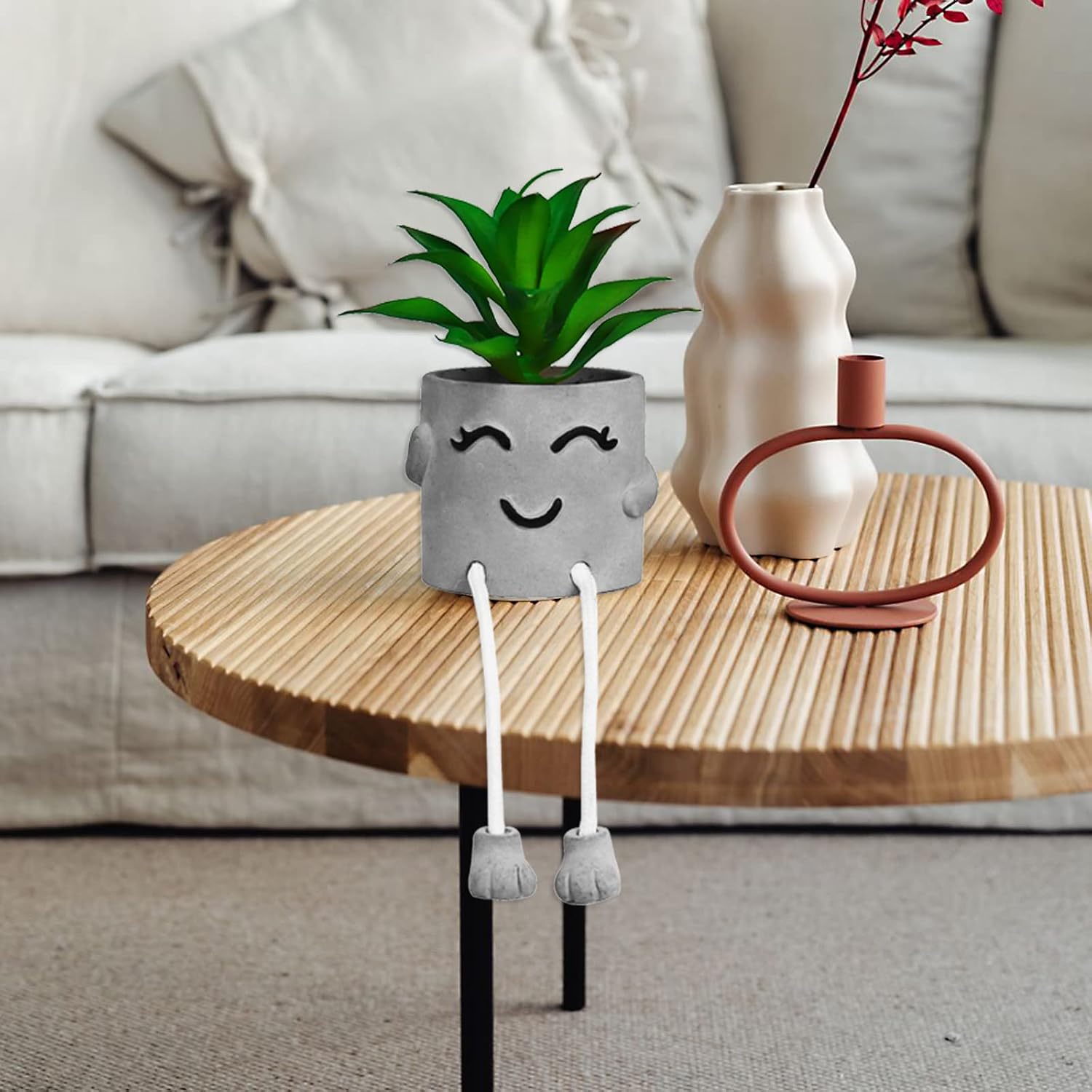 Bathroom Mini Plants Decor / Set/smile
