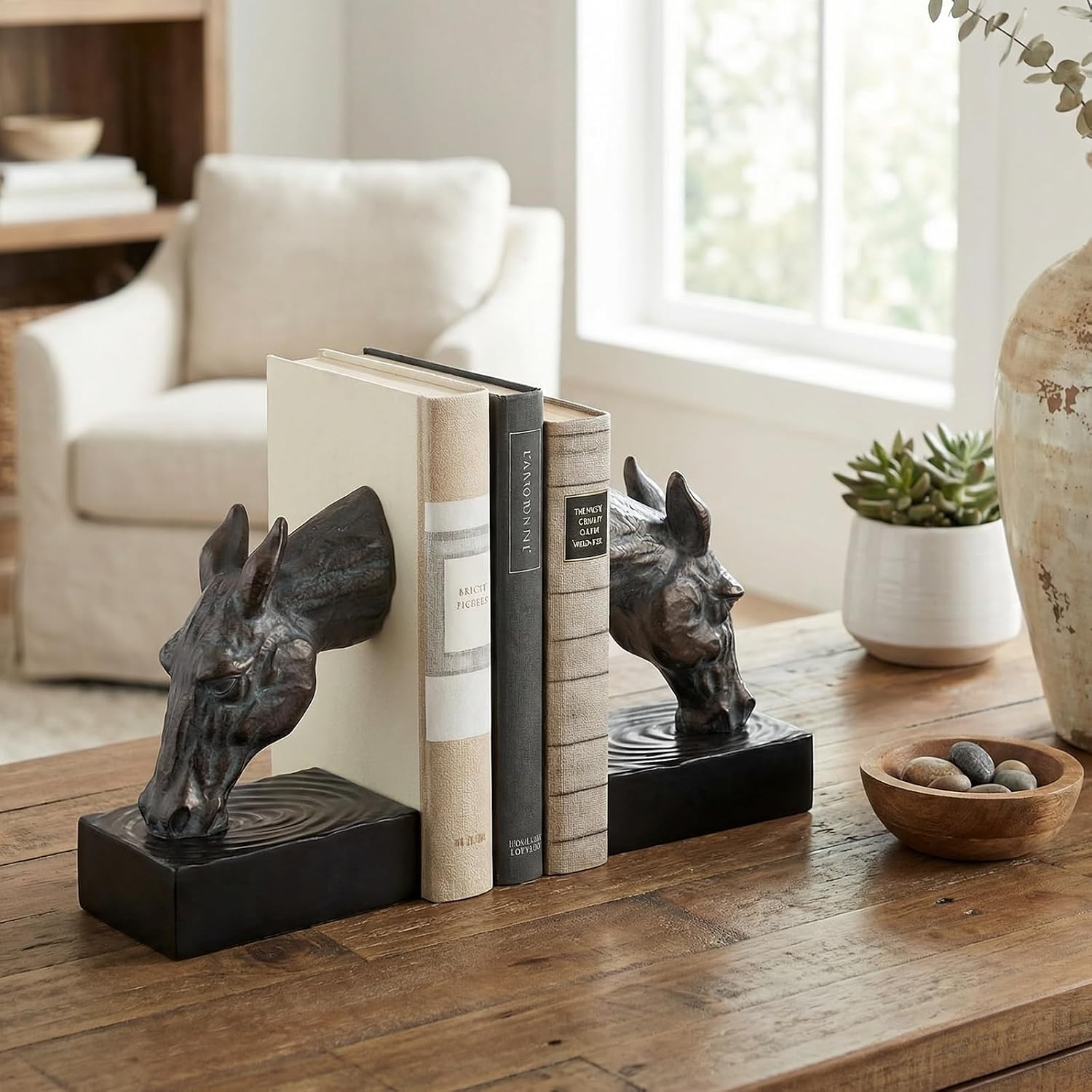 Book Ends / Heavy Duty Book Ends / Bronze