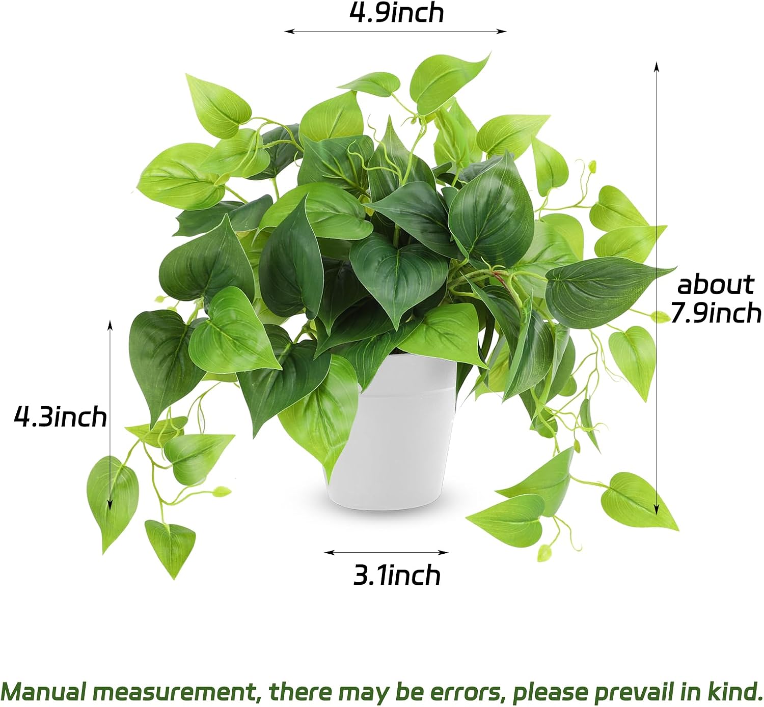 Artificial Plants Fake Pothos / 8in