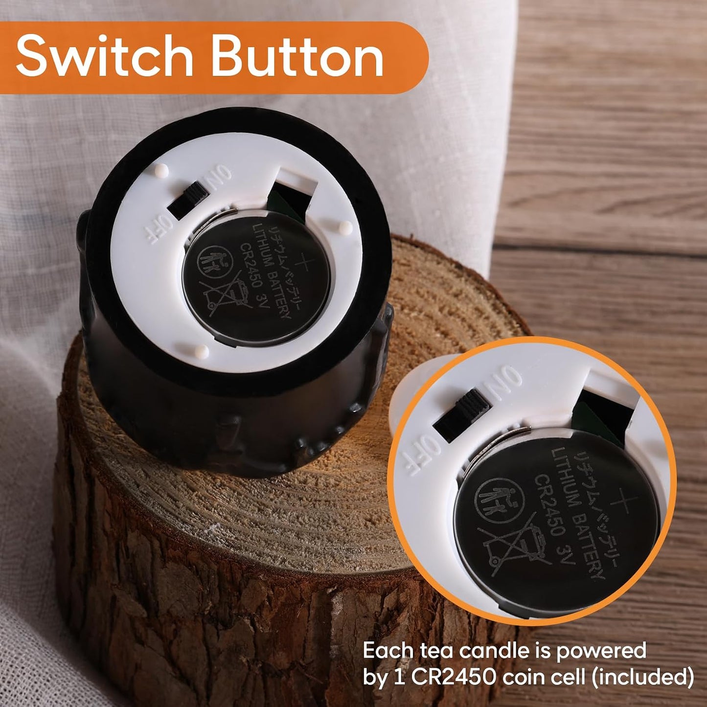 Black Dripping Wax Halloween Flameless Votive Candles with Timer Batteries | Halloween Decorations, 2x2 in Battery LED