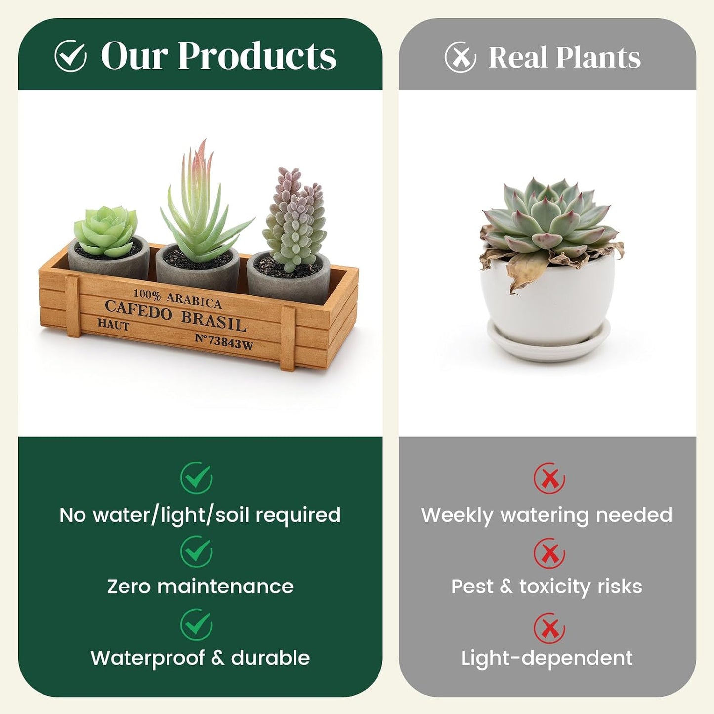 Wood Planter Box / Set of 3
