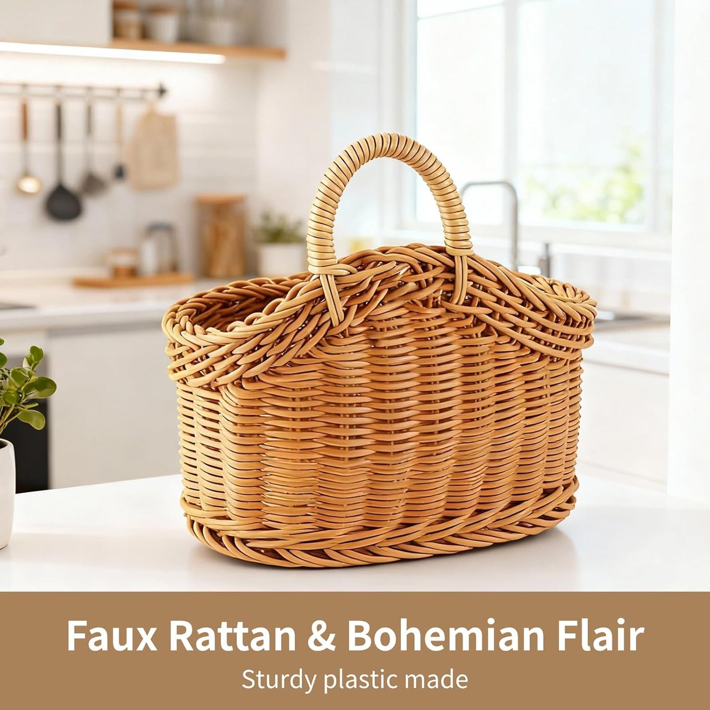 Kitchen Wall Basket / 7.48 x 7.09 x 4.33 / Set of 2