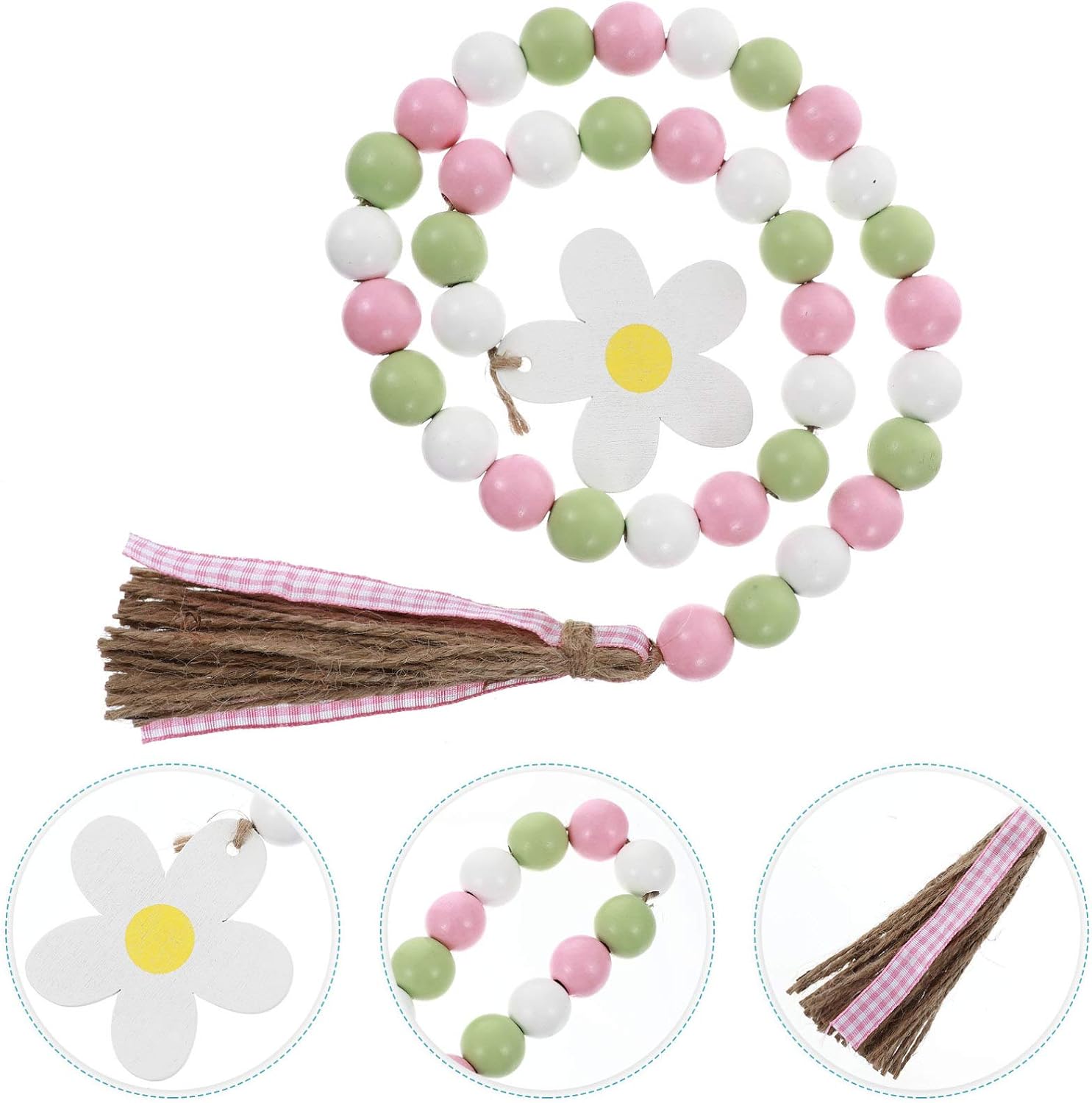 Wood Bead Garland / Natural