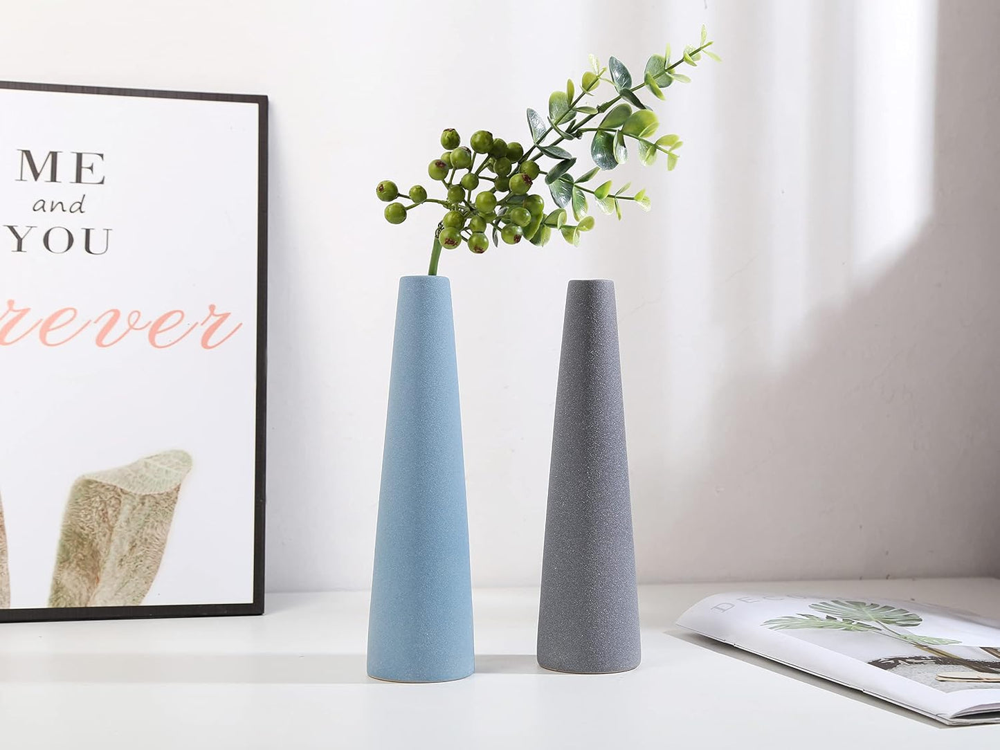 Ceramic Vase / Modern Home Decor Ceramic Vases / Sj White