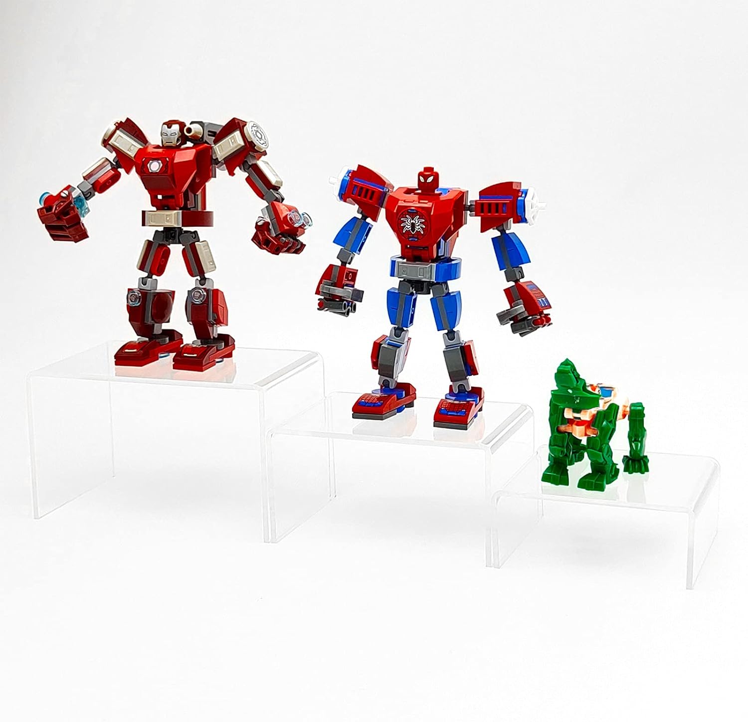 Acrylic Display Risers Product Stand / 4 x 5 x 6 / Clear Risers / Set of 2