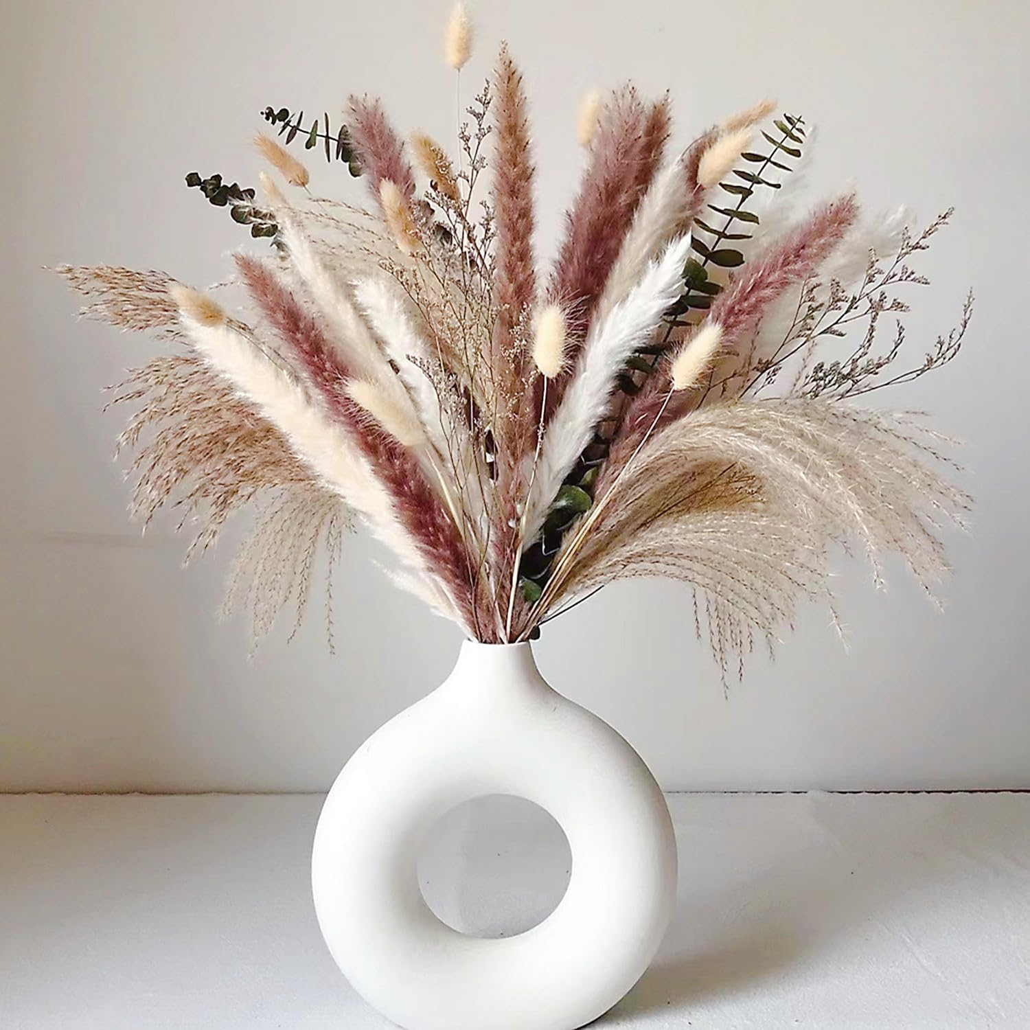 Ceramic Vases for Pampas Grass / White / Medium