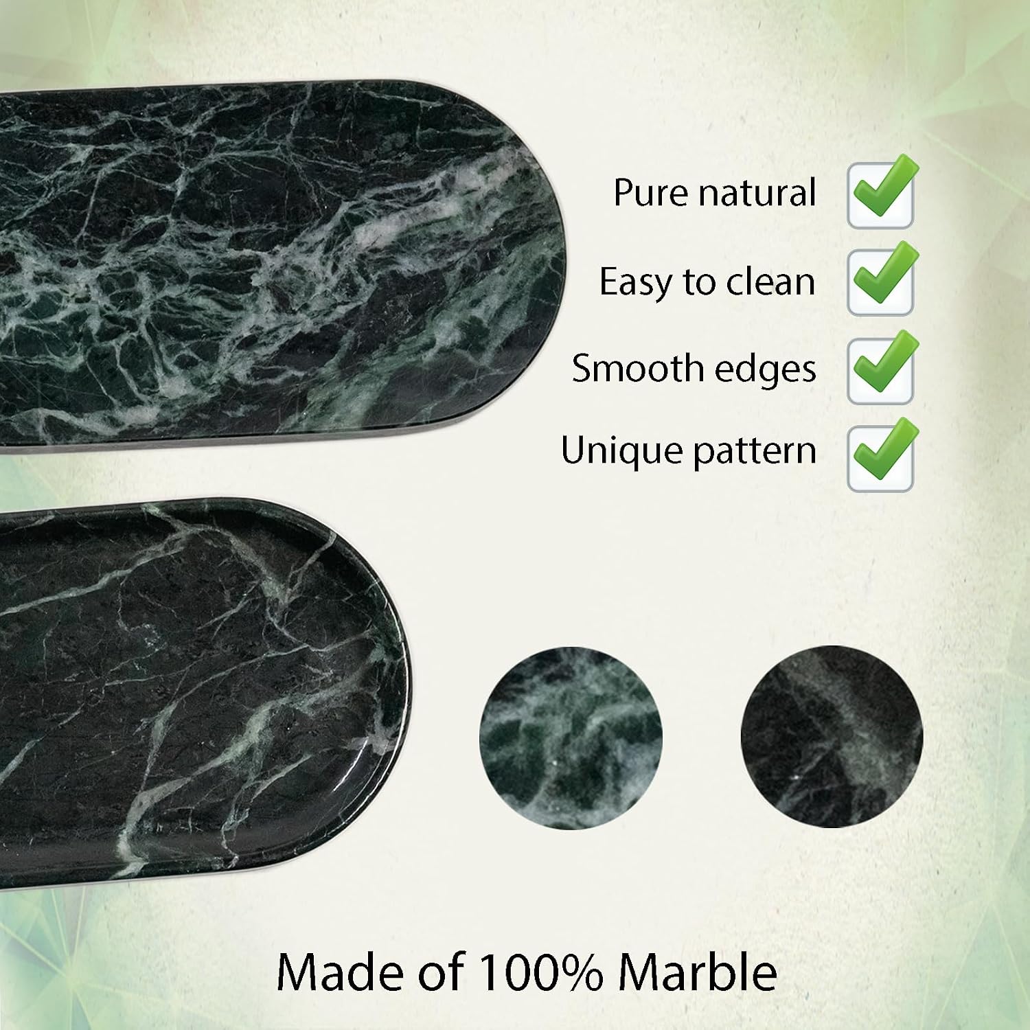 Emerald Green Marble Tray / Dark Green