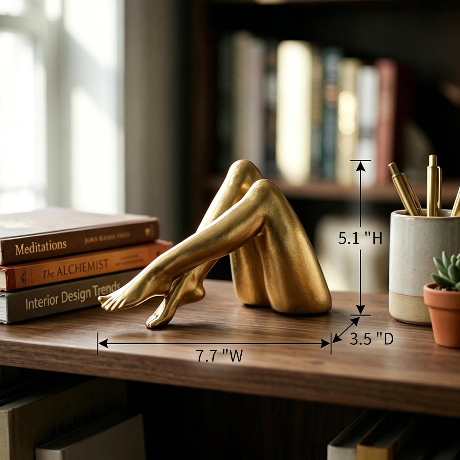 Hand-Applied Leaf Finish Type / Side-lying Legs / Gold