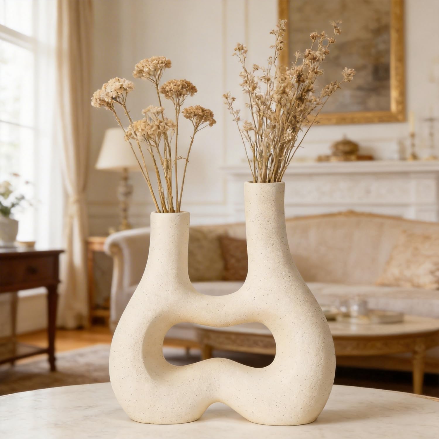 Boho Wabi-Sabi Vase / Ivory