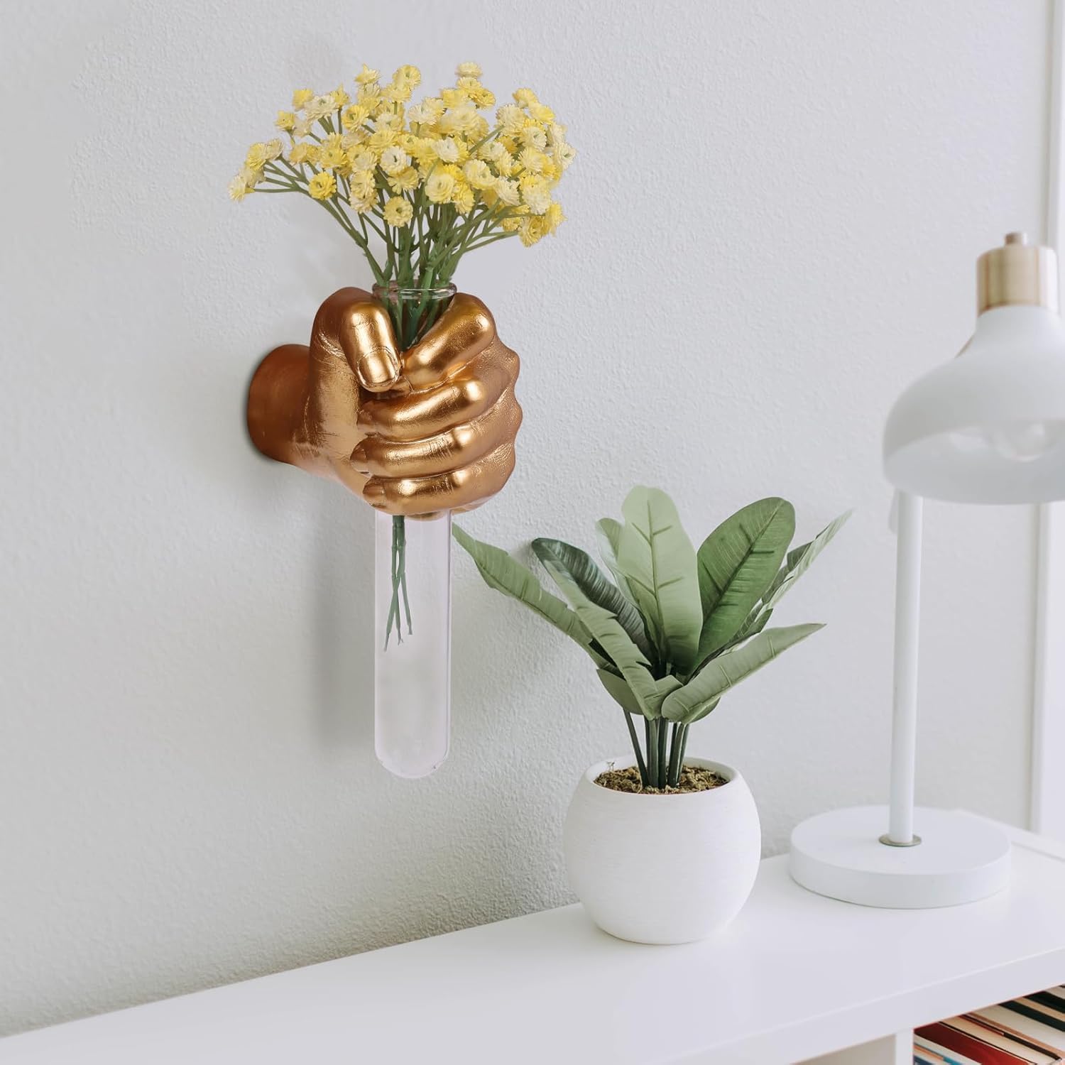 Funky Flower Vase / Gold