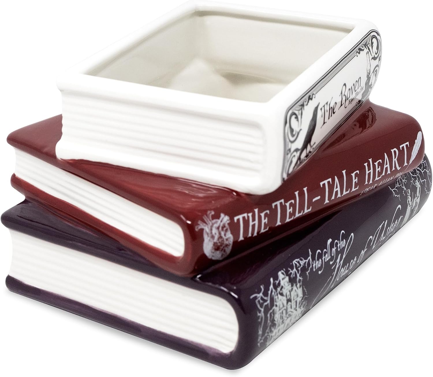 Ceramic Planter / Steel Mill & Co Original Small Book-Shaped Decorative Planter