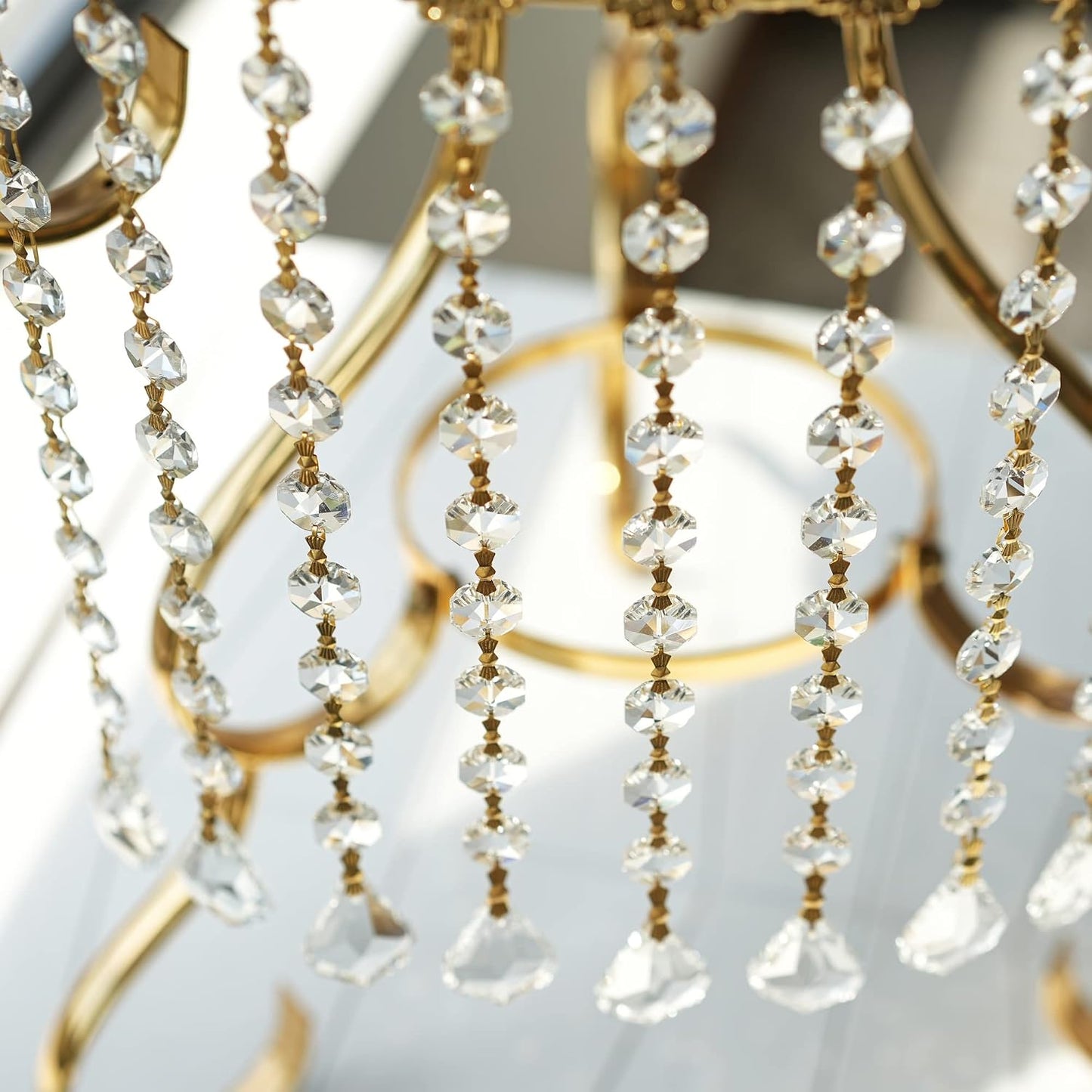 Crystal Garland Strands Hanging Glass Chandelier Beads Chains Crystal / Maple Leaf / Set of 10