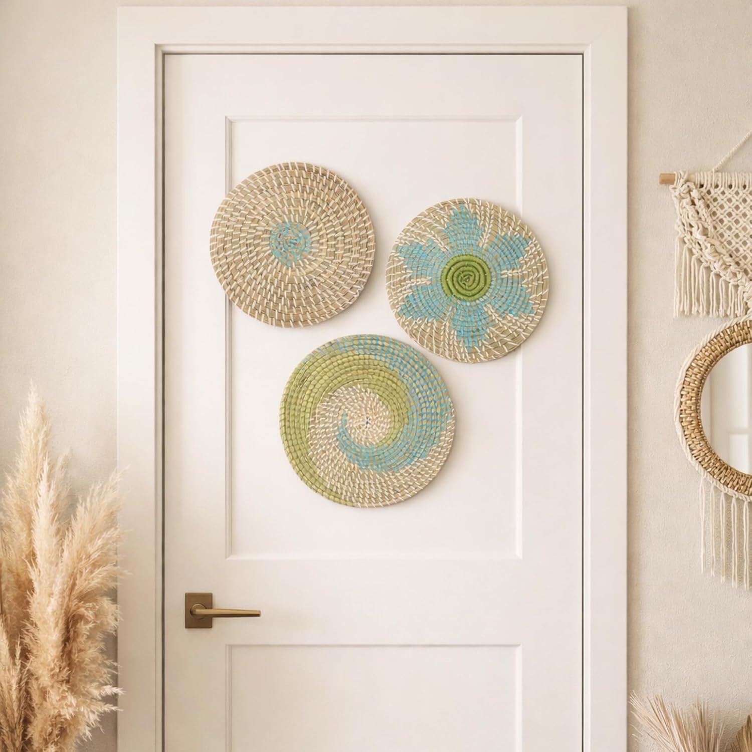 Boho Basket Wall Decor / Set of 3