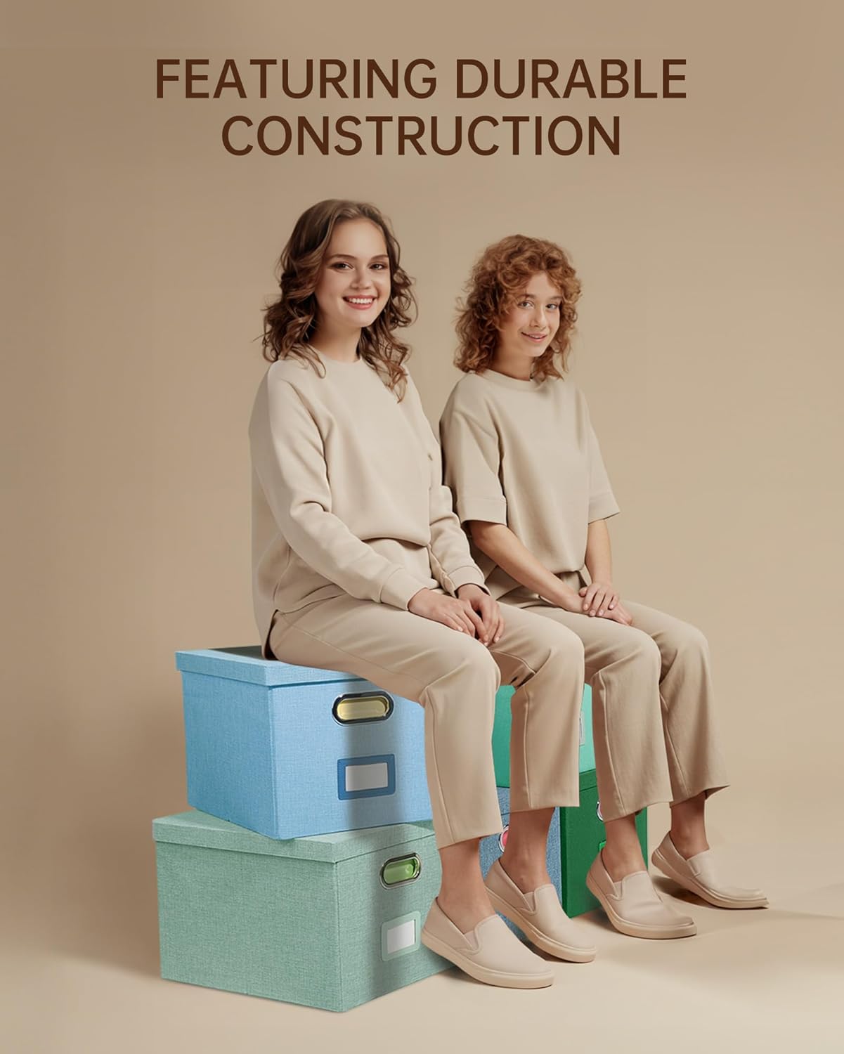 File Organizer / Portable Storage Bins / Green