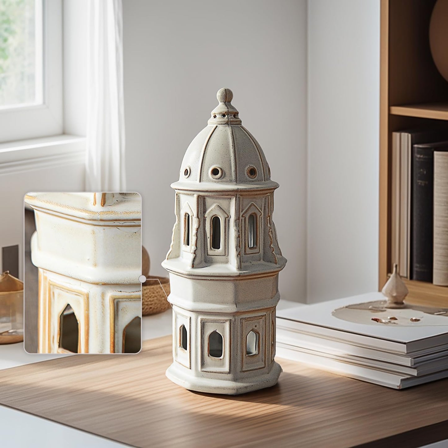 Ceramic Home Decoration Tall European Dome Tower / European Dome Towe / 12.6 Inch